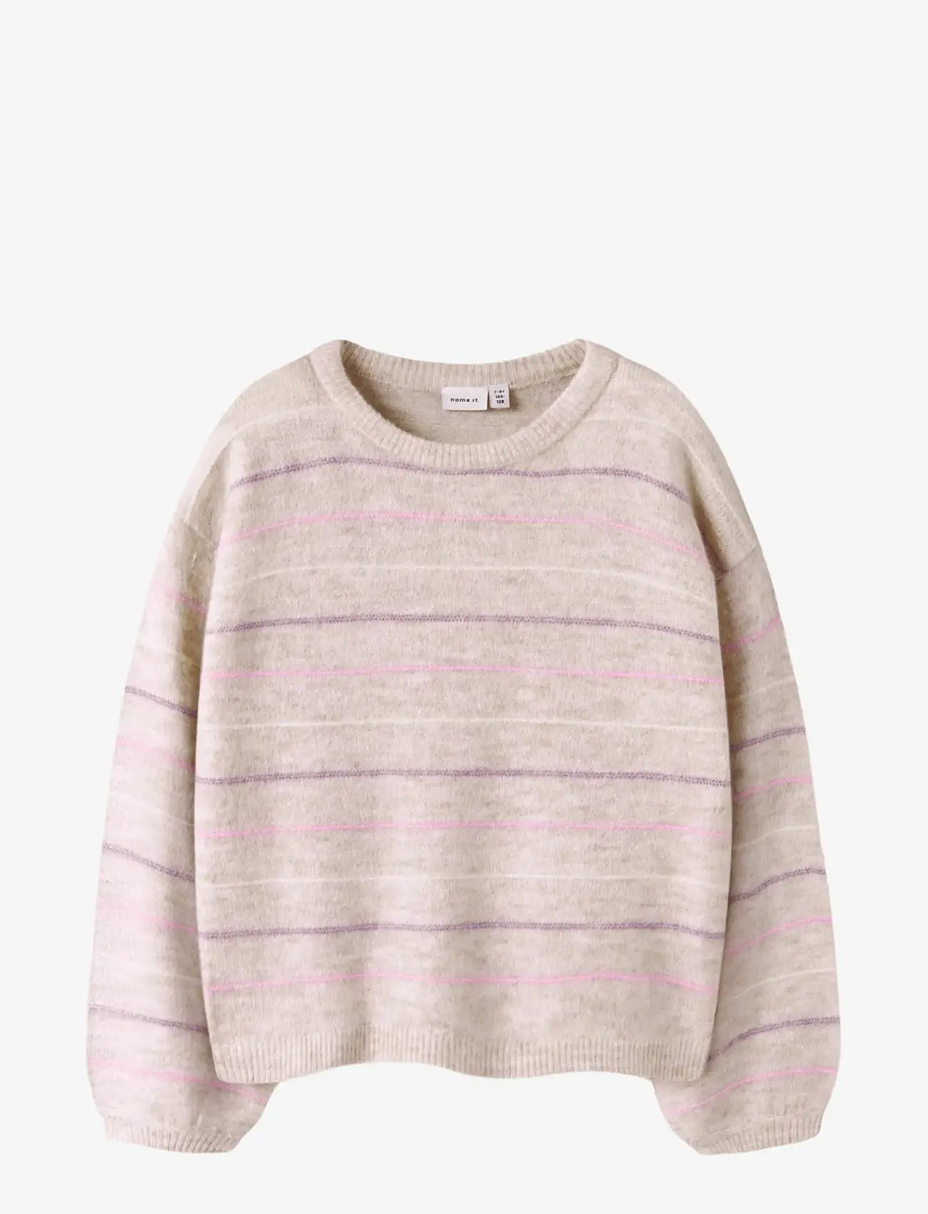 name it - NKFDOTTO LS LOOSE KNIT - pullover - peyote melange - 0