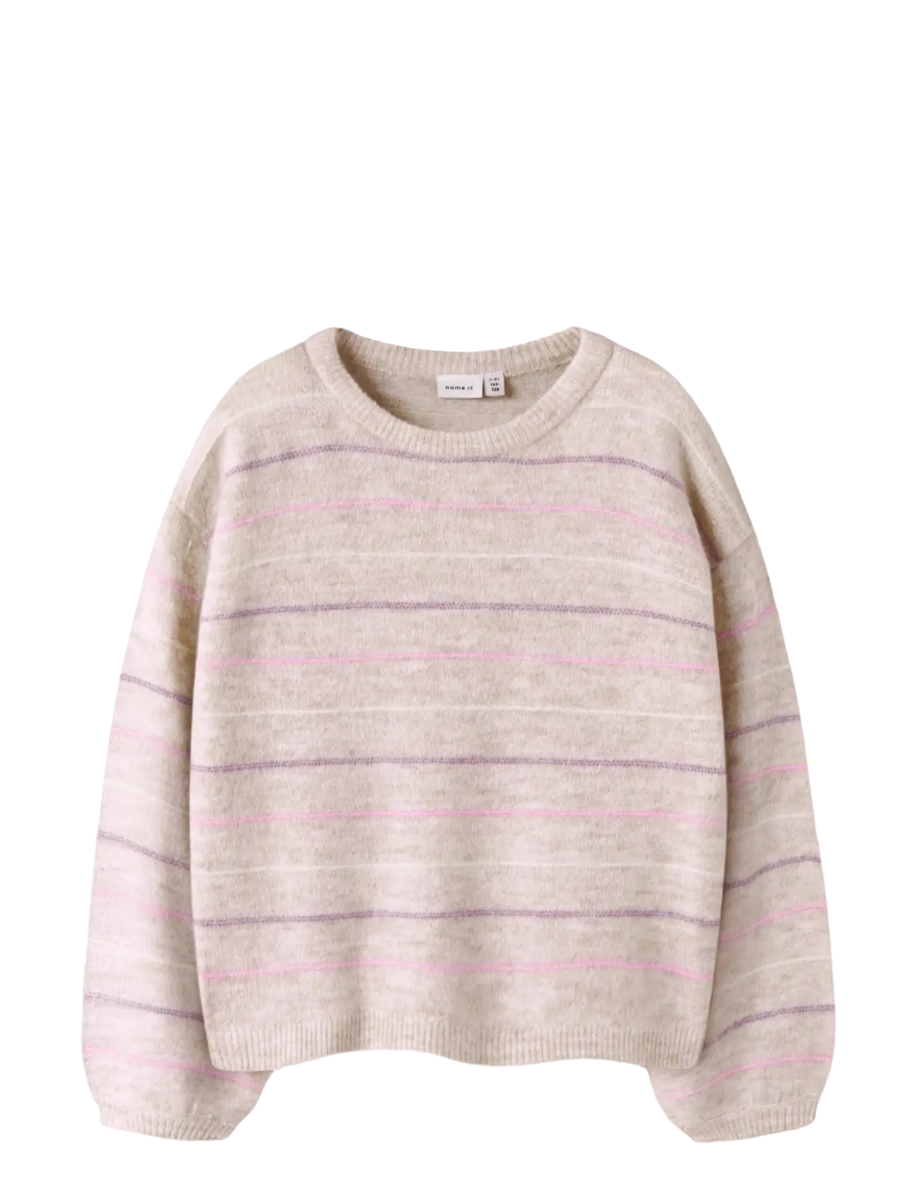 name it NKFDOTTO LS LOOSE KNIT - Pullover - PEYOTE MELANGE / beige
