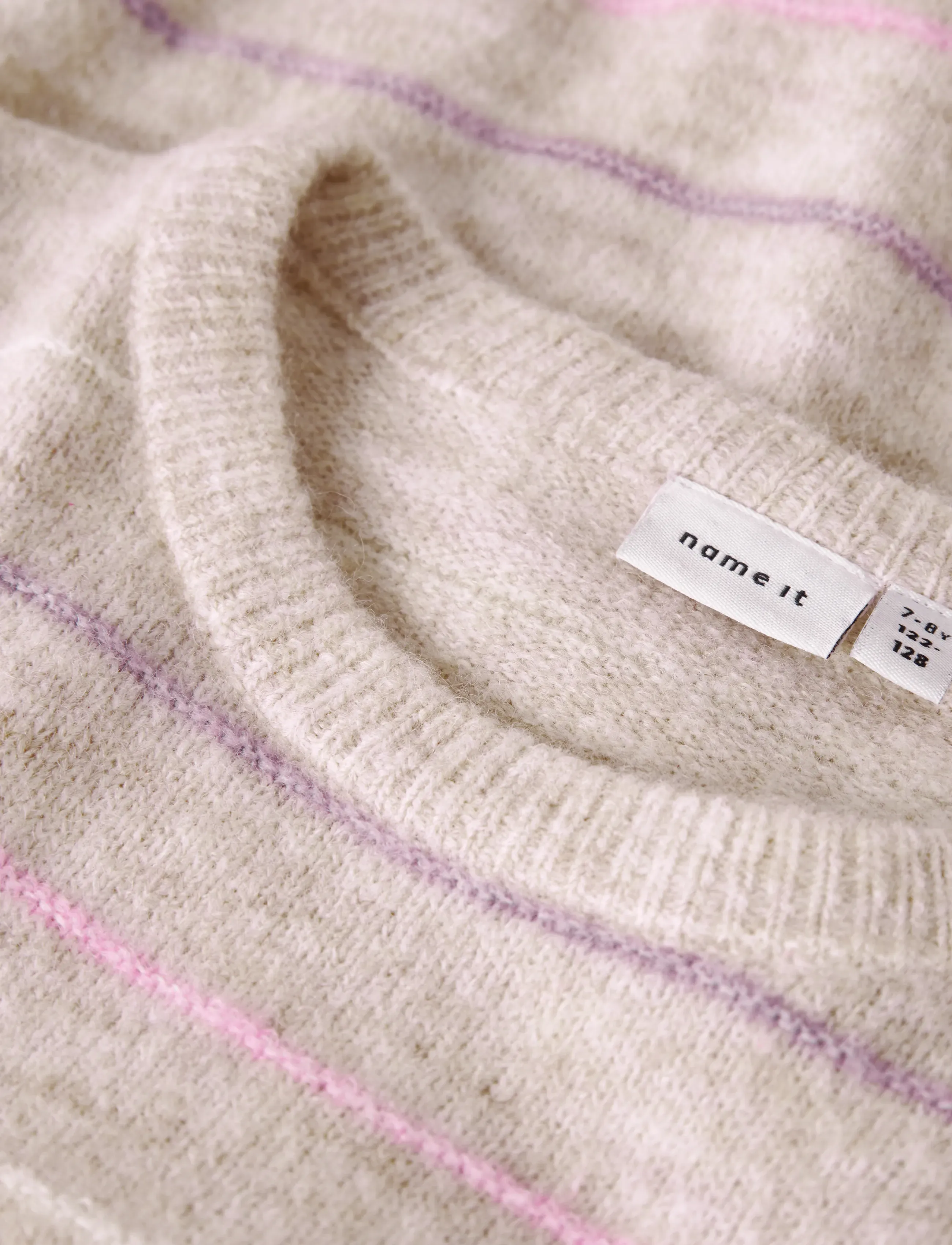name it - NKFDOTTO LS LOOSE KNIT - swetry - peyote melange - 2