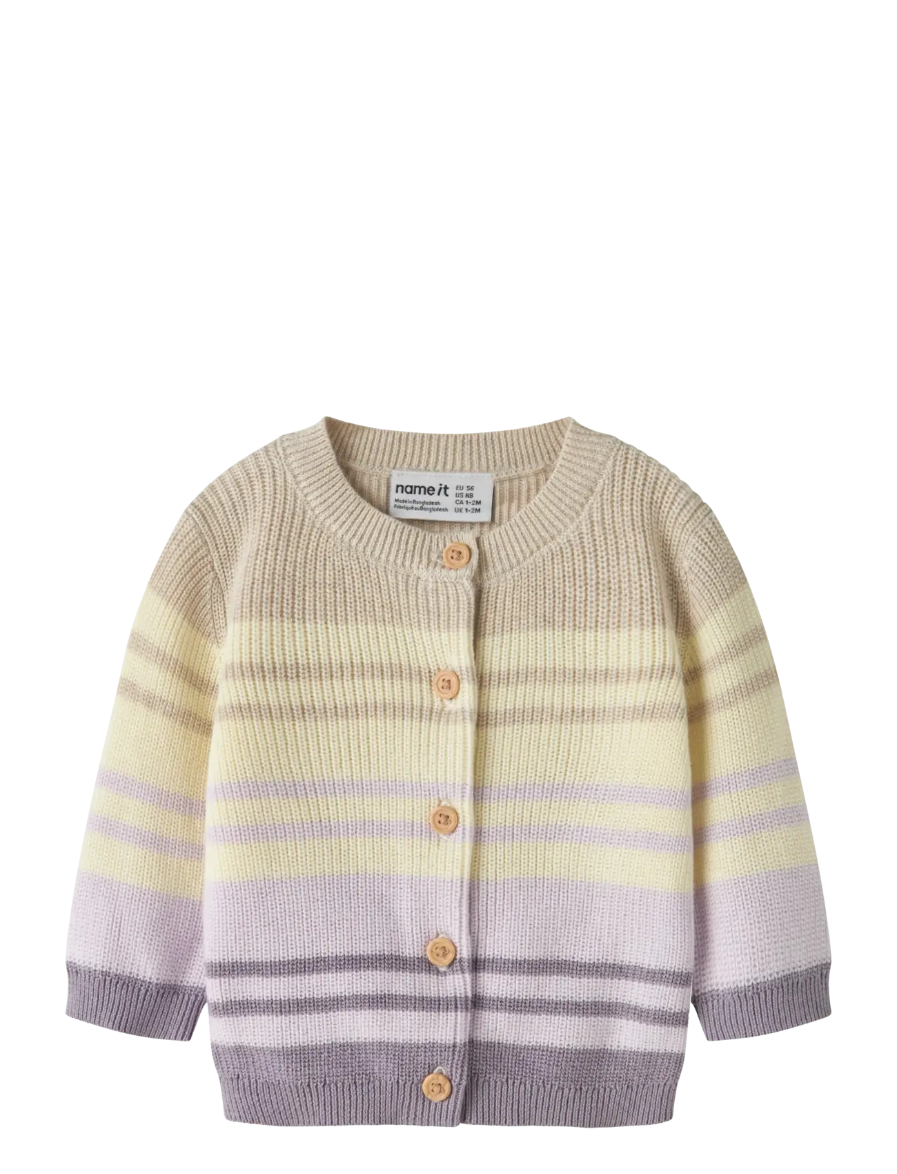 name it Nbfdiona Ls Knit Card, 86, Knitwear, Beige - Cardigans, Kinder