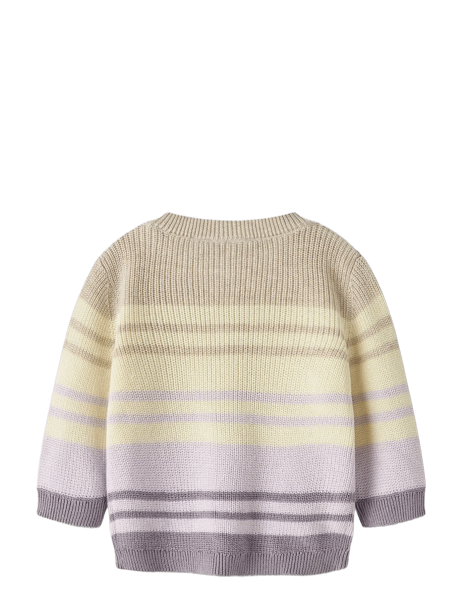 name it - NBFDIONA LS KNIT CARD - koftor - peyote melange - 1