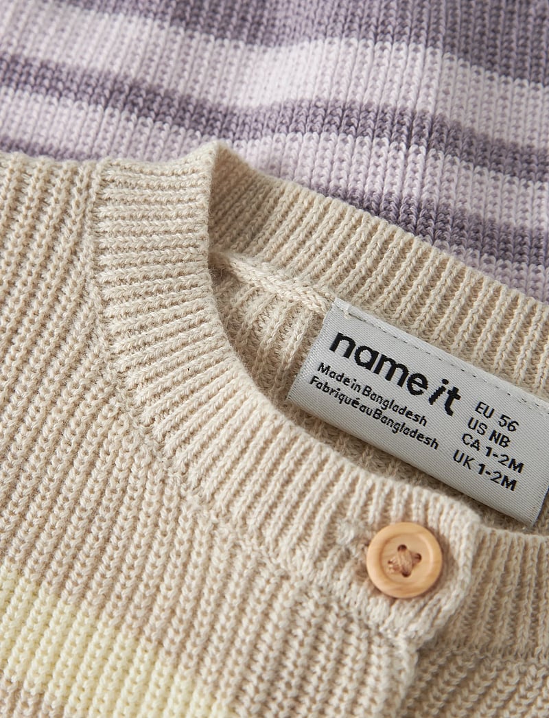 name it - NBFDIONA LS KNIT CARD - cardigans - peyote melange - 2