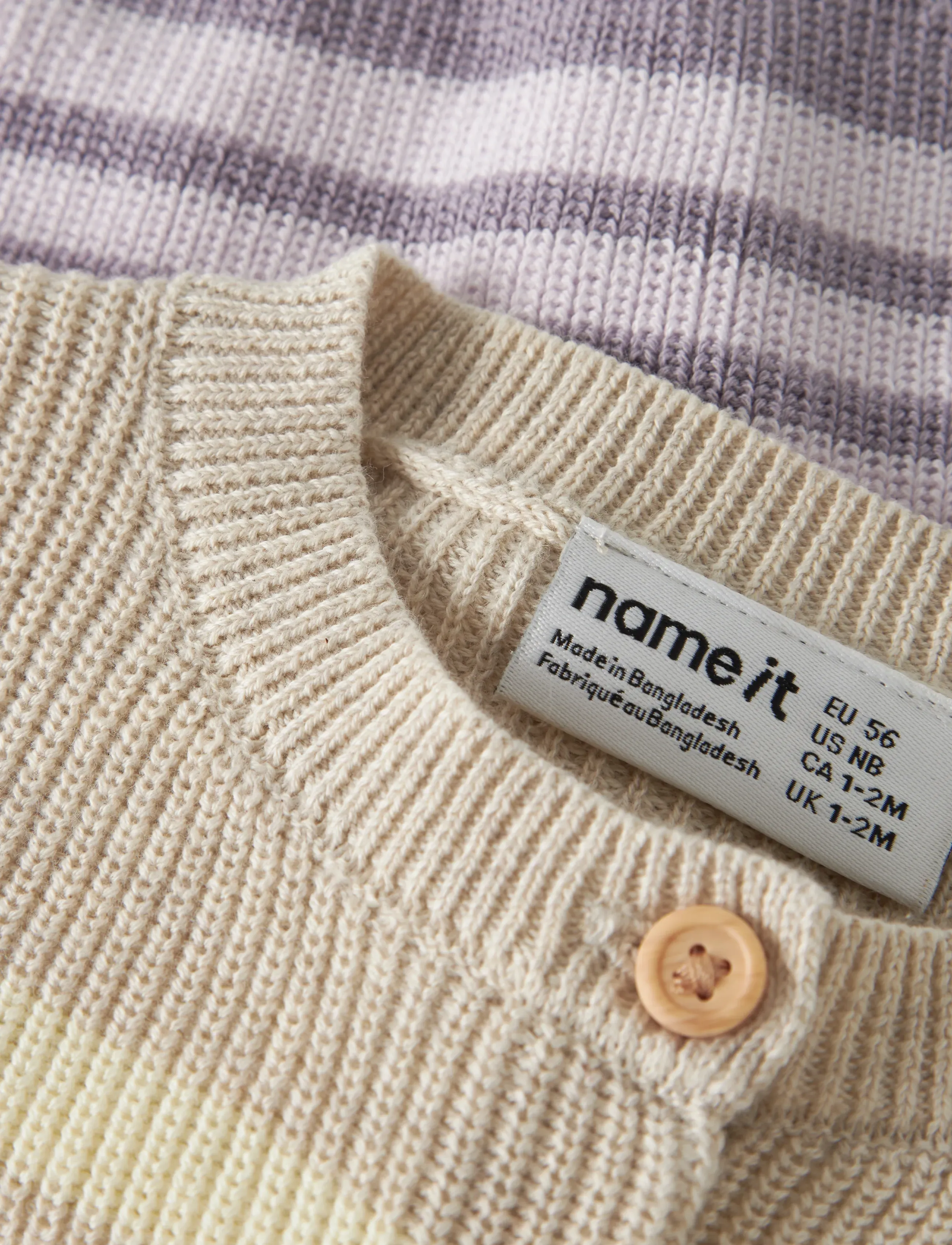 name it - NBFDIONA LS KNIT CARD - cardigans - peyote melange - 2