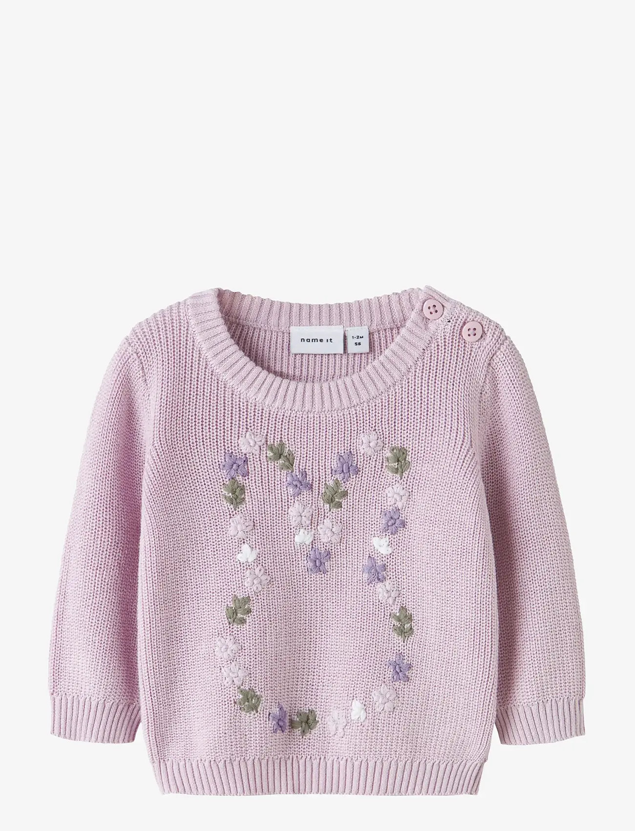 name it - NBFDETUMMI LS KNIT - pullover - lavender fog - 1