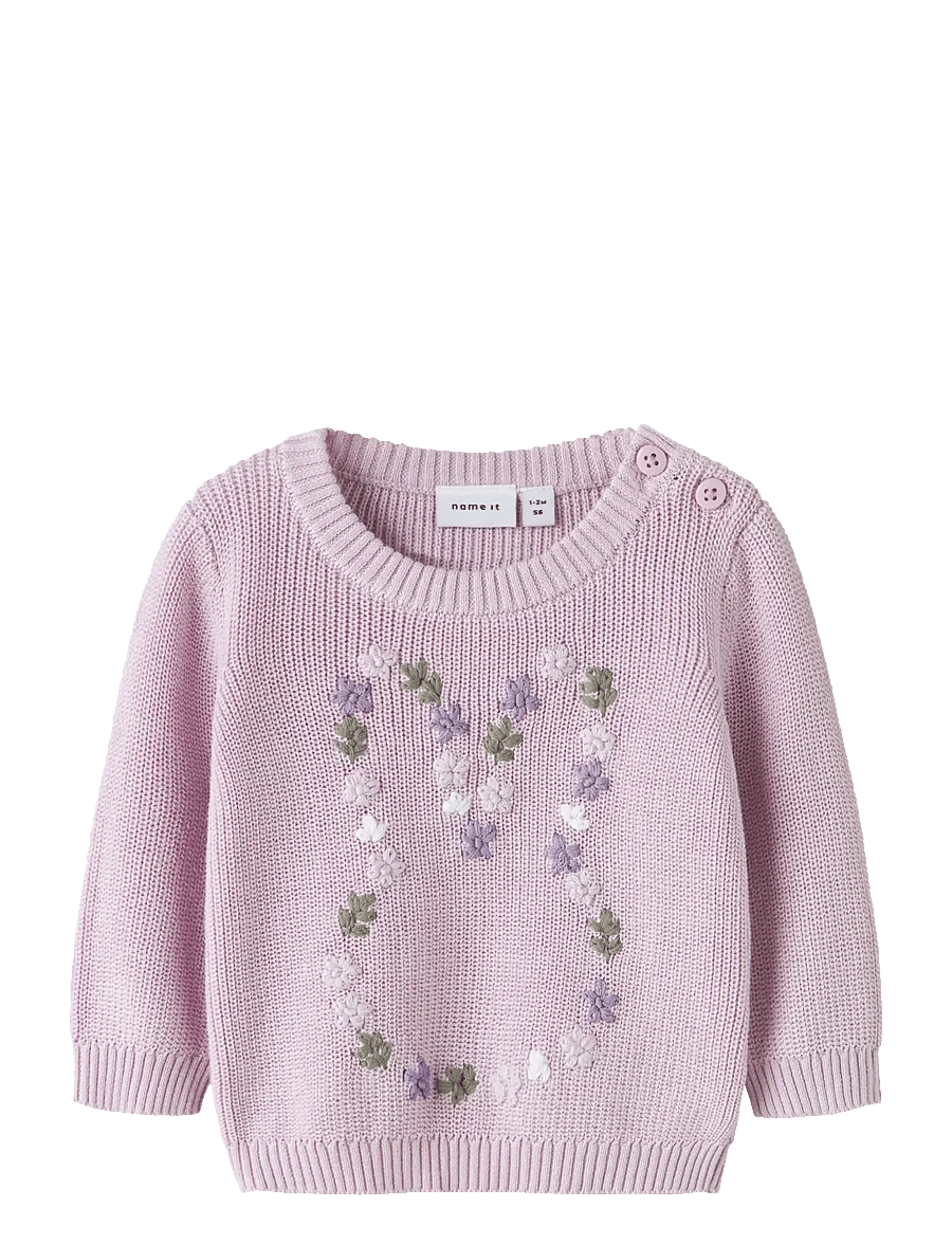 name it - NBFDETUMMI LS KNIT - pullover - lavender fog - 1