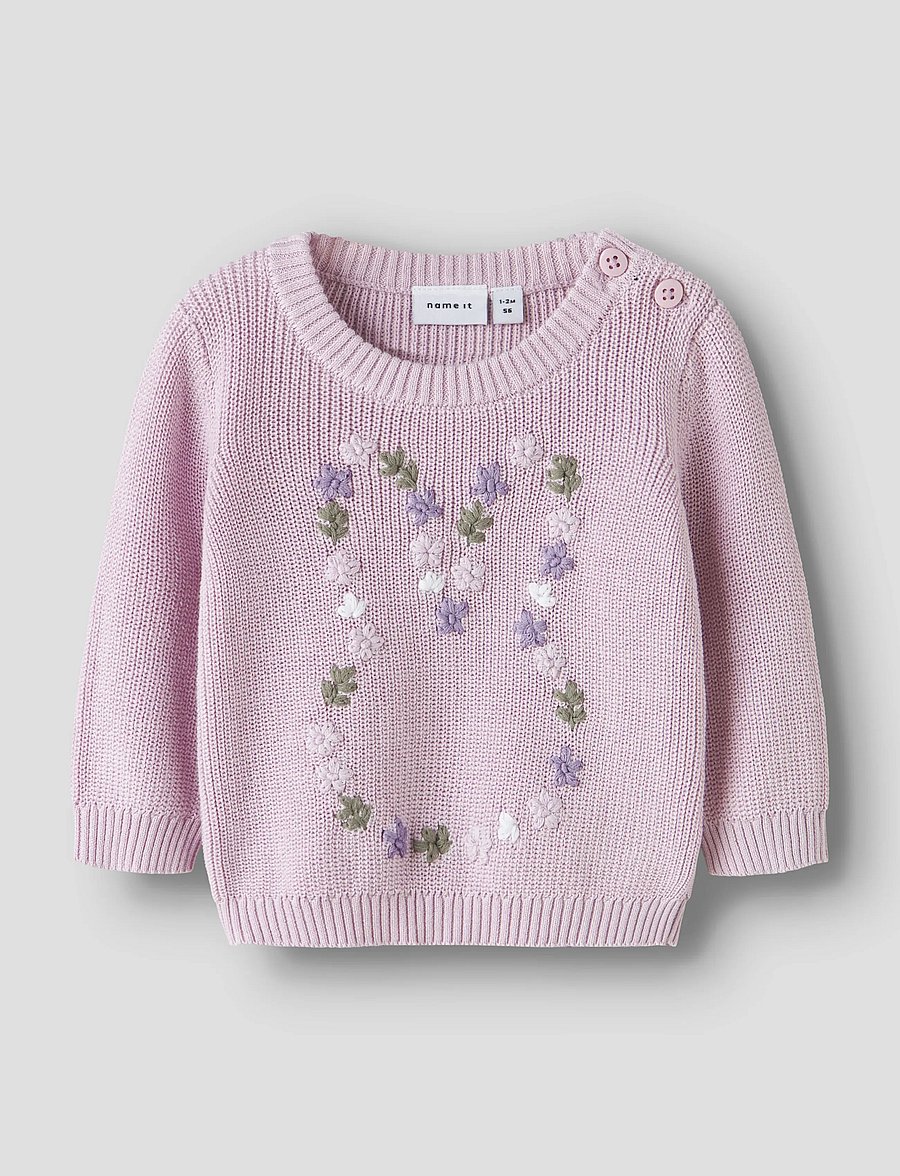 name it - NBFDETUMMI LS KNIT - pullover - lavender fog - 0