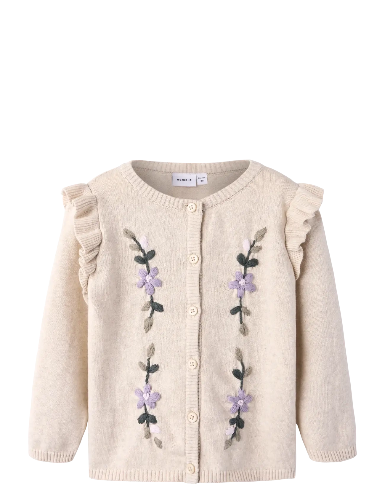 name it NMFDUNIAJA LS KNIT CARD - Osta ikäryhmittäin - PEYOTE MELANGE / cream