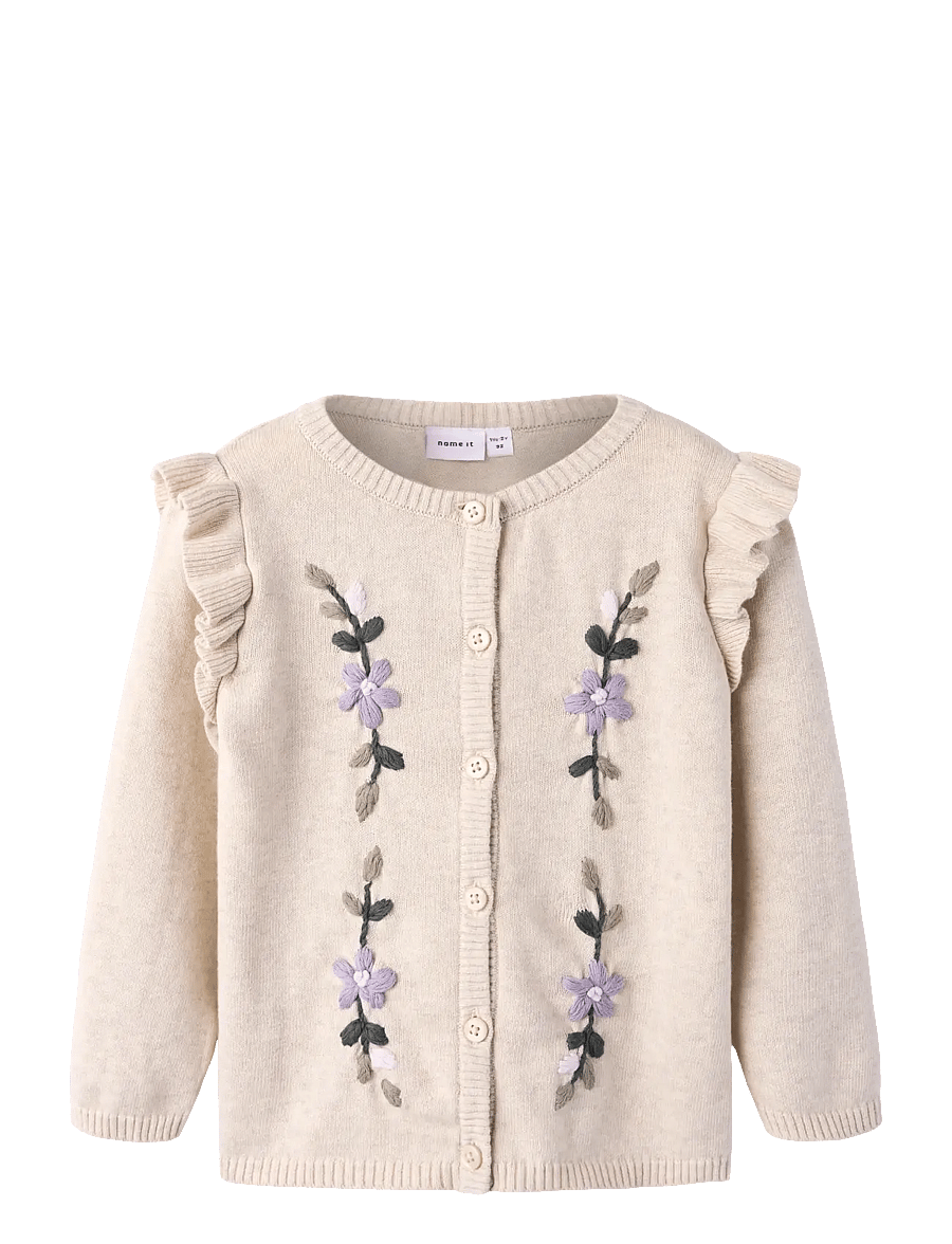 name it - NMFDUNIAJA LS KNIT CARD - neuletakit - peyote melange - 0