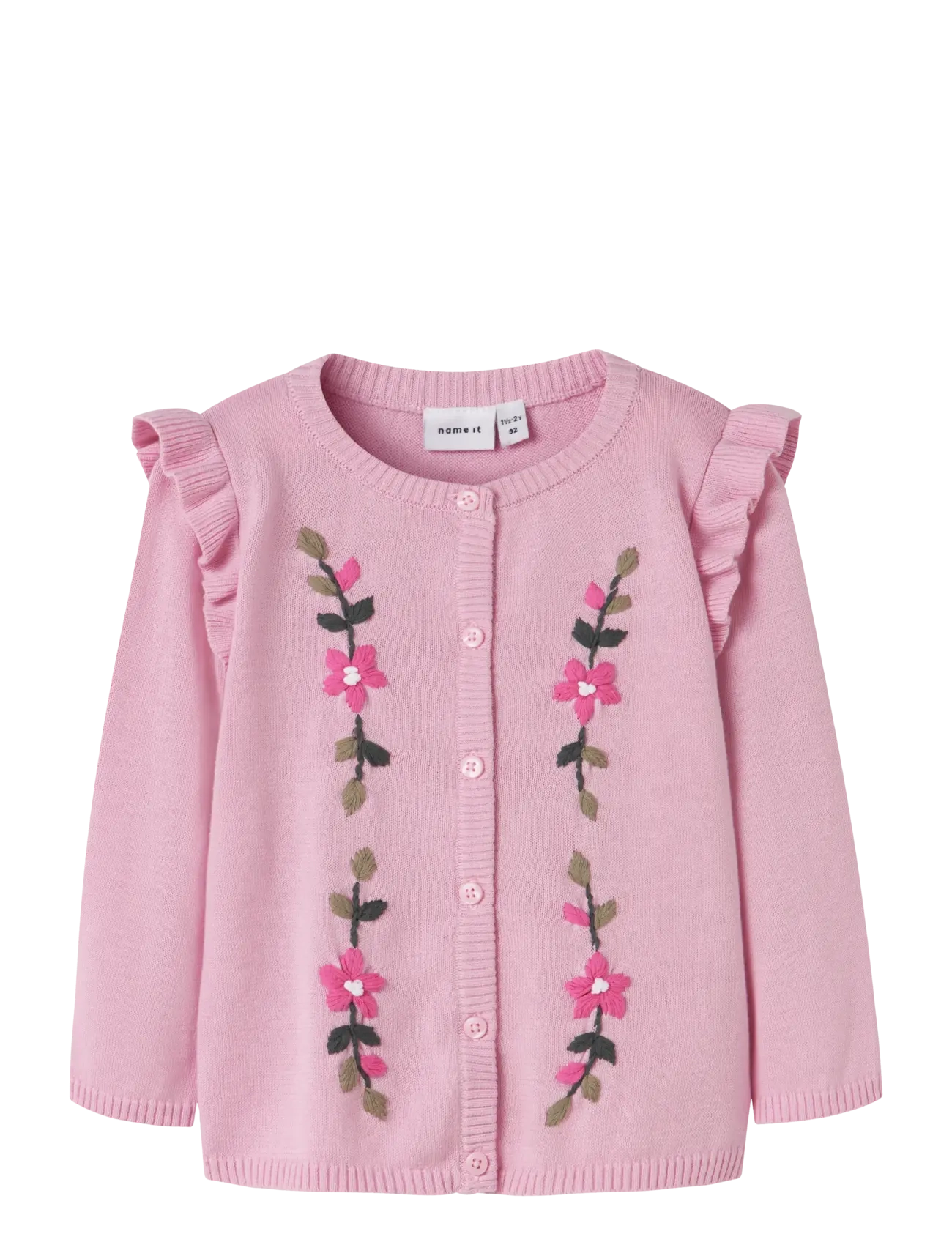 name it NMFDUNIAJA LS KNIT CARD - Överdelar - PIROUETTE / pink/rose