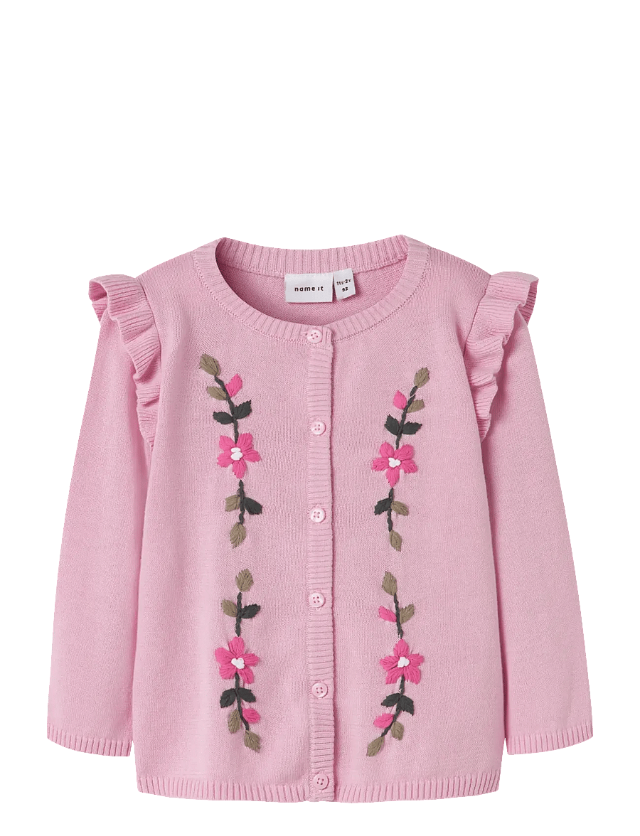 name it - NMFDUNIAJA LS KNIT CARD - cardigans - pirouette - 0