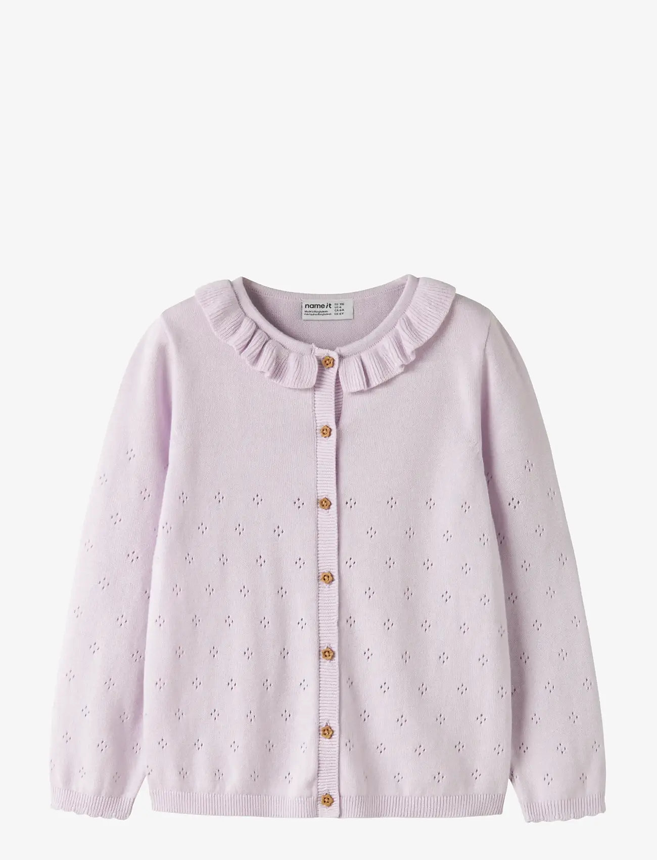 name it - NMFDIAME LS KNIT CARD - cardigans - lavender fog - 1