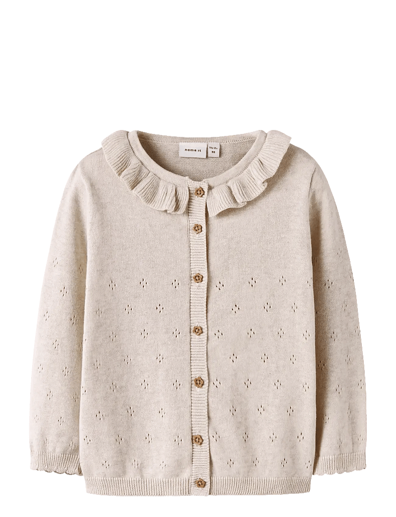 name it - NMFDIAME LS KNIT CARD - koftor - peyote melange - 1