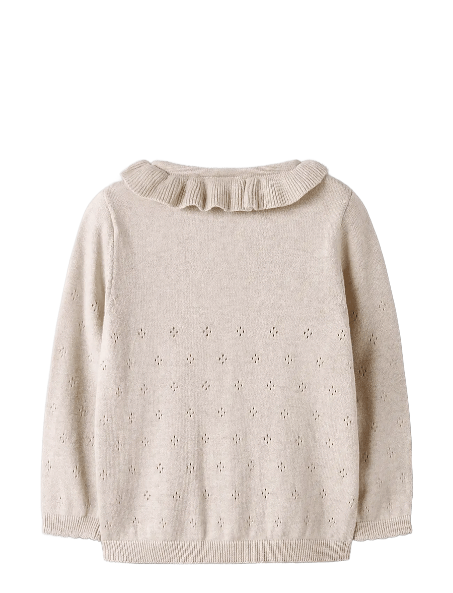 name it - NMFDIAME LS KNIT CARD - cardigans - peyote melange - 2