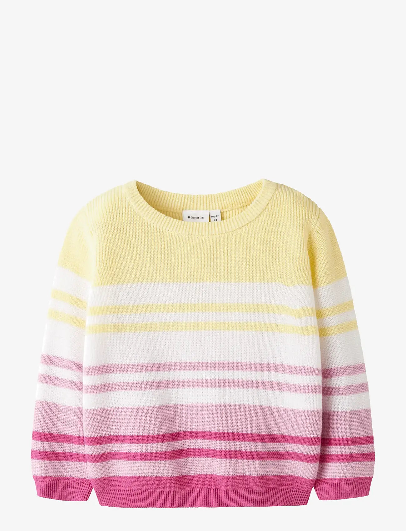 name it - NMFDIOANA LS KNIT - strawberry moon - 0