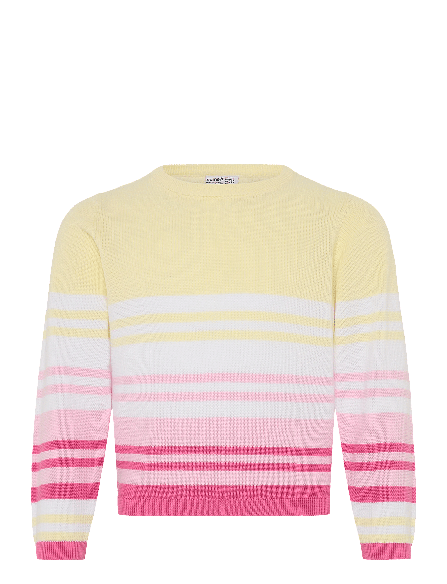 name it - NMFDIOANA LS KNIT - neulepuserot - strawberry moon - 0