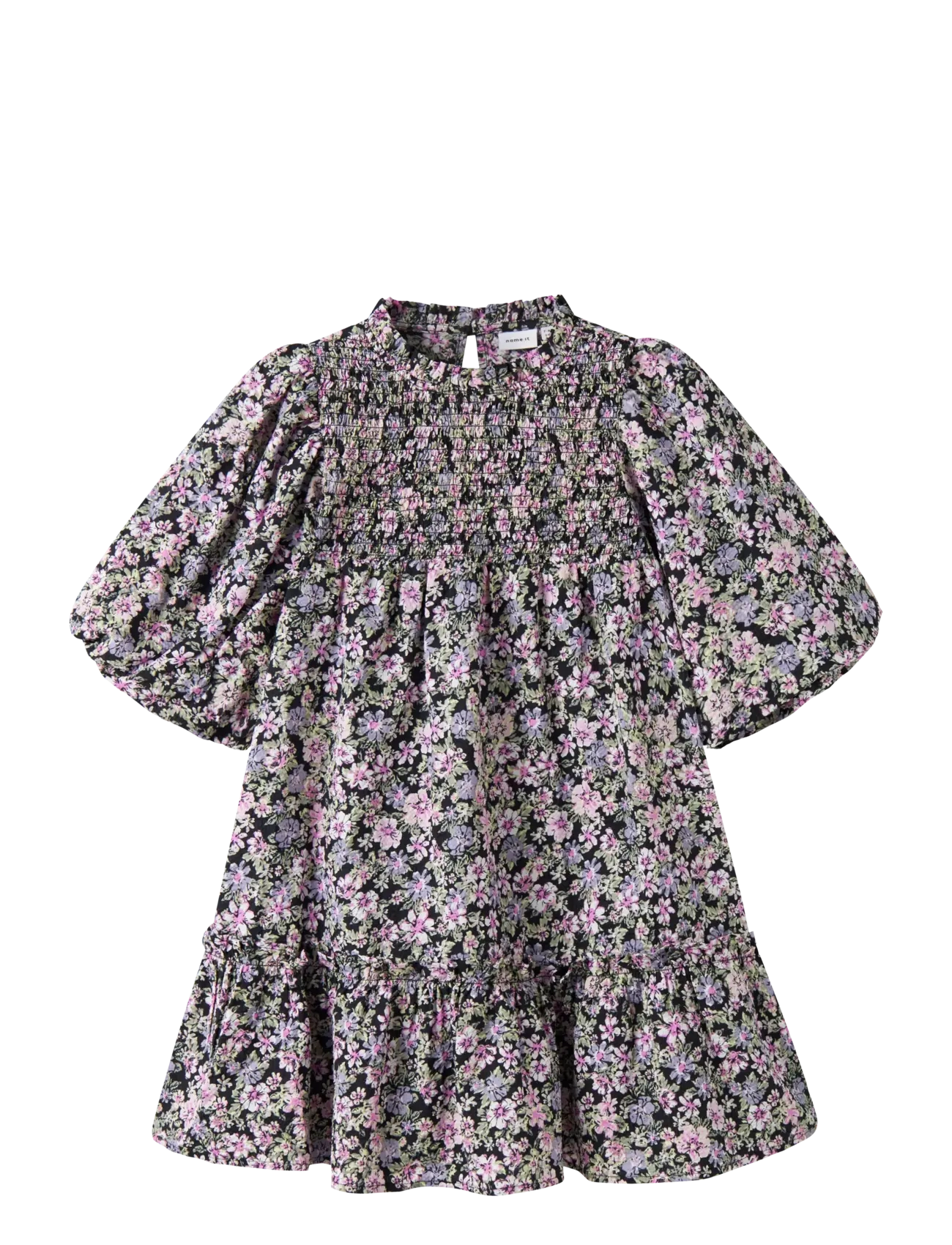 name it NKFDARTA SS DRESS - Kläder - BLACK / black