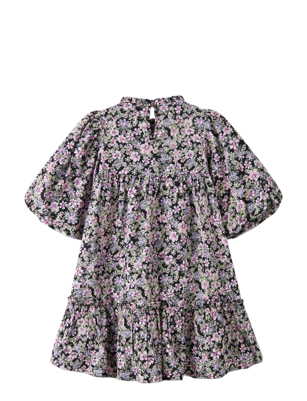 name it - NKFDARTA SS DRESS - kurzärmelige freizeitkleider - black - 1