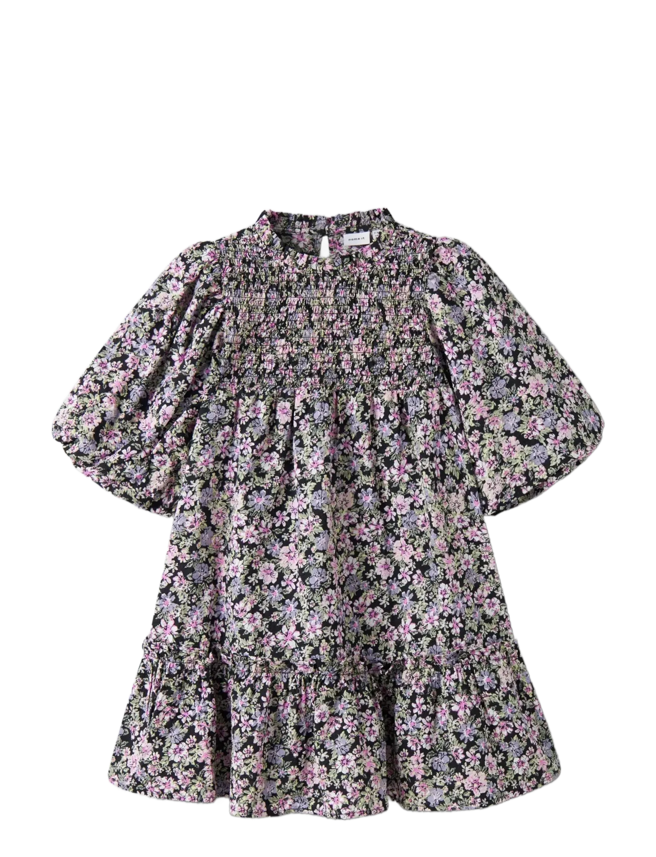 name it - NKFDARTA SS DRESS - kurzärmelige freizeitkleider - black - 2