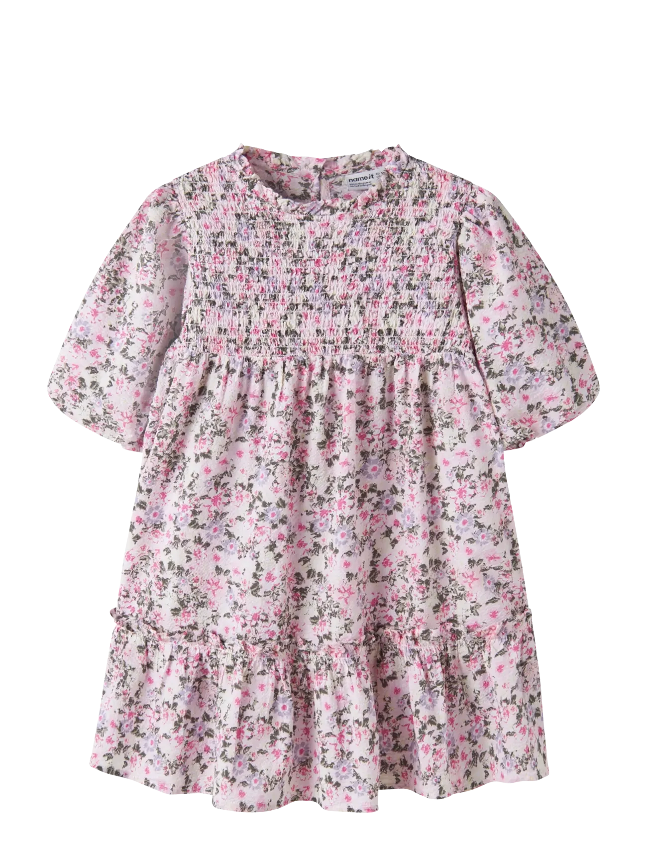 name it Nkfdarta Ss Dress, 116, Pink, Fritidskjoler > Kortærmede Fritidskjoler, Børn