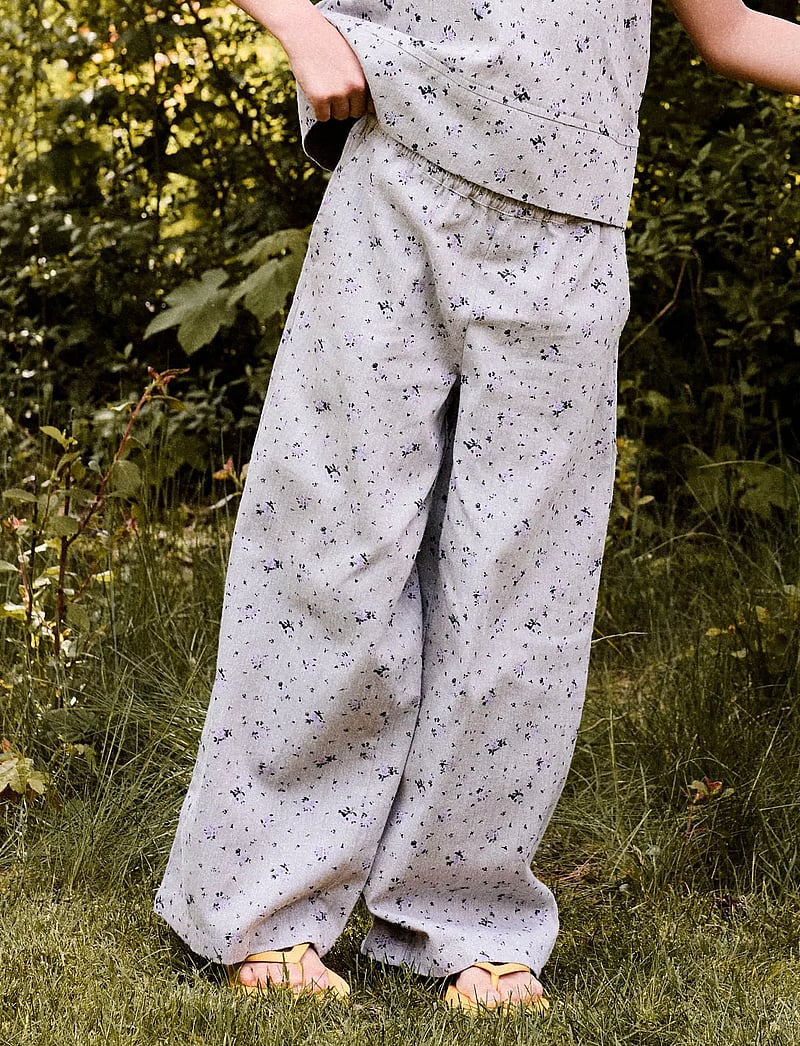name it - NKFDRITA WIDE PANT - bukser - lavender gray - 2
