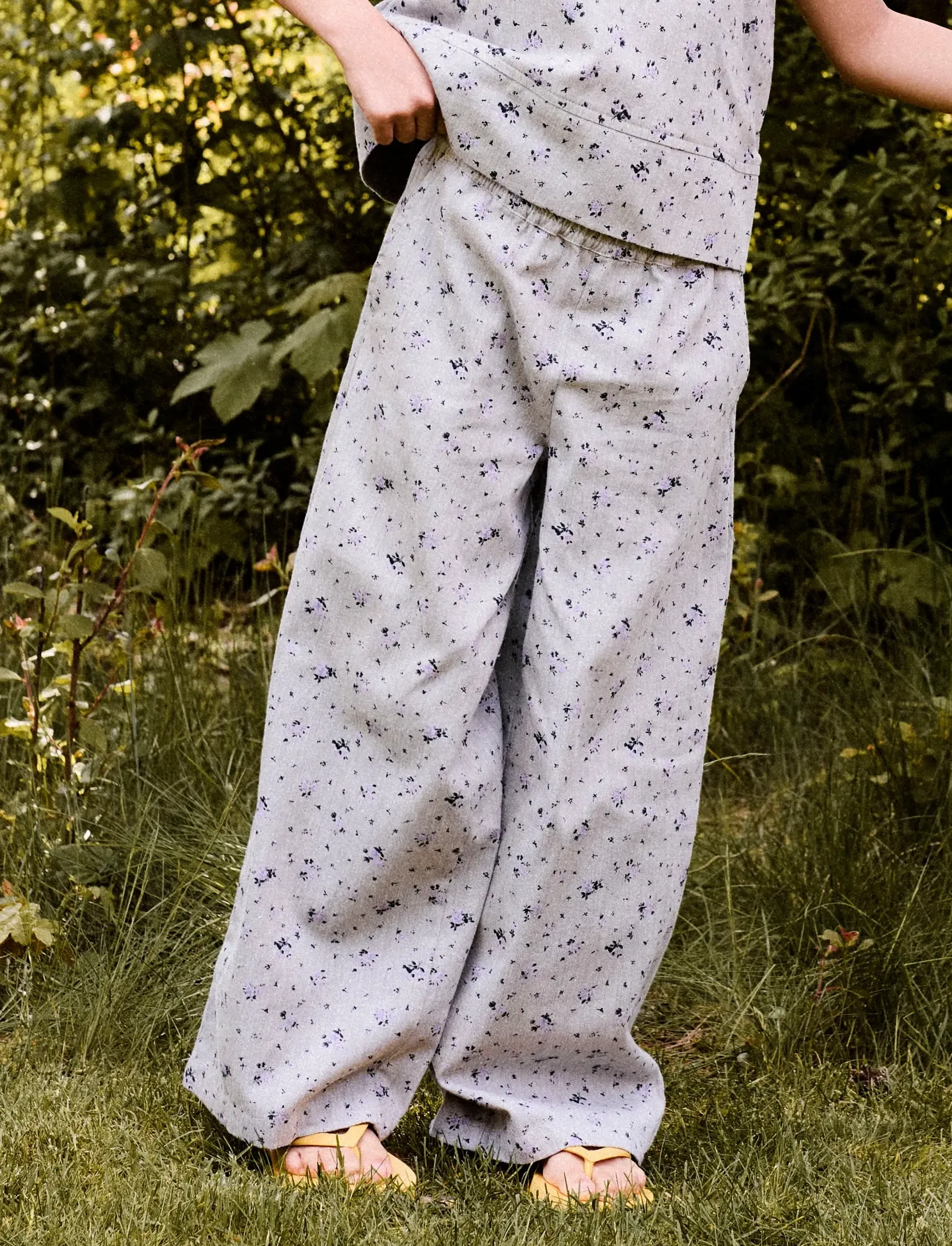 name it - NKFDRITA WIDE PANT - einkaufen nach alter von - lavender gray - 2