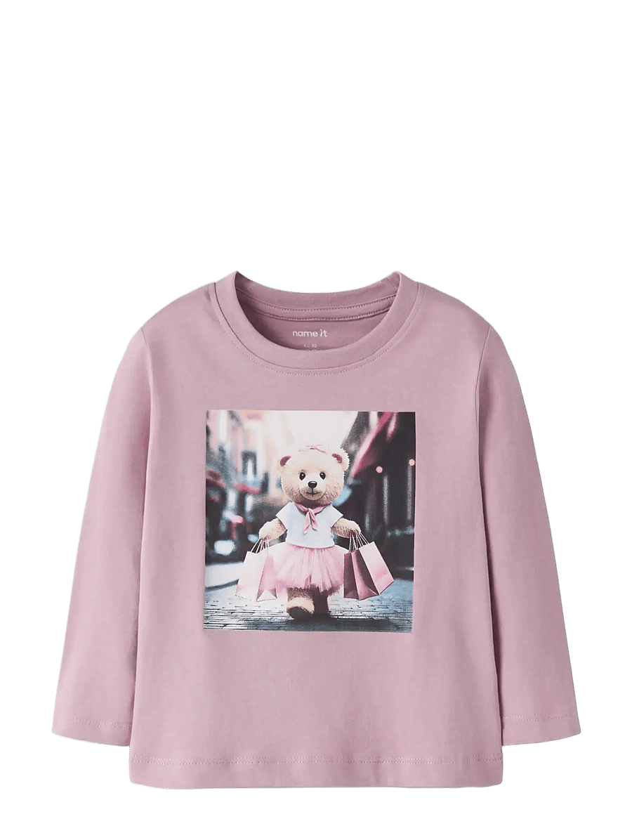 name it - NMFVOTEA 2P LS NREG TOP - långärmade t-shirts - cloud dancer - 3
