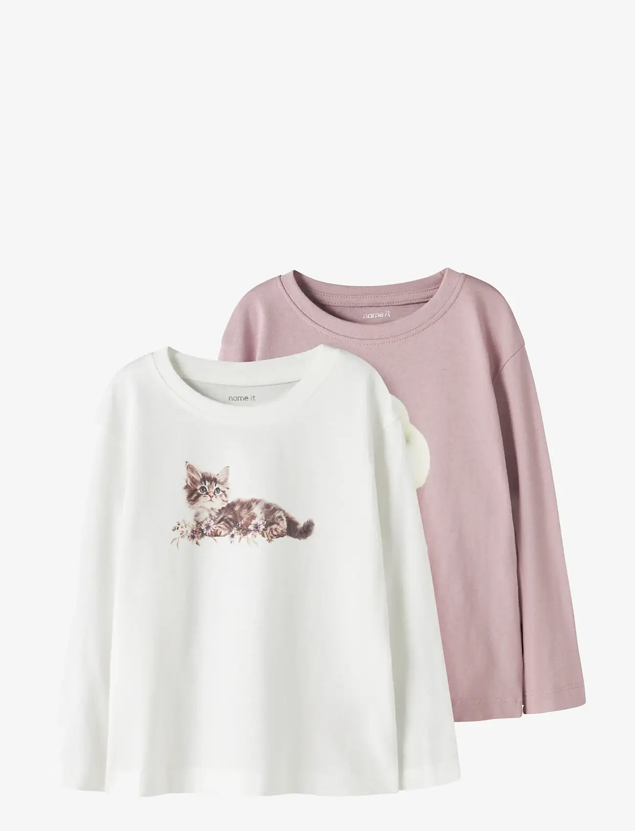 name it - NMFVOTEA 2P LS NREG TOP - efterårstøj - cloud dancer - 0