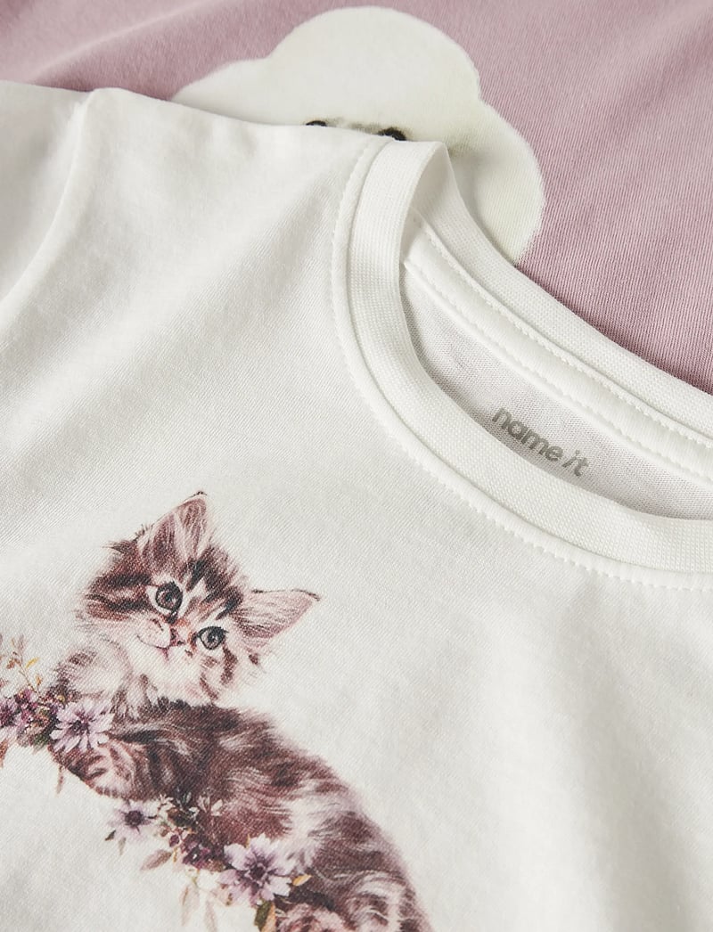 name it - NMFVOTEA 2P LS NREG TOP - langärmelig - cloud dancer - 4