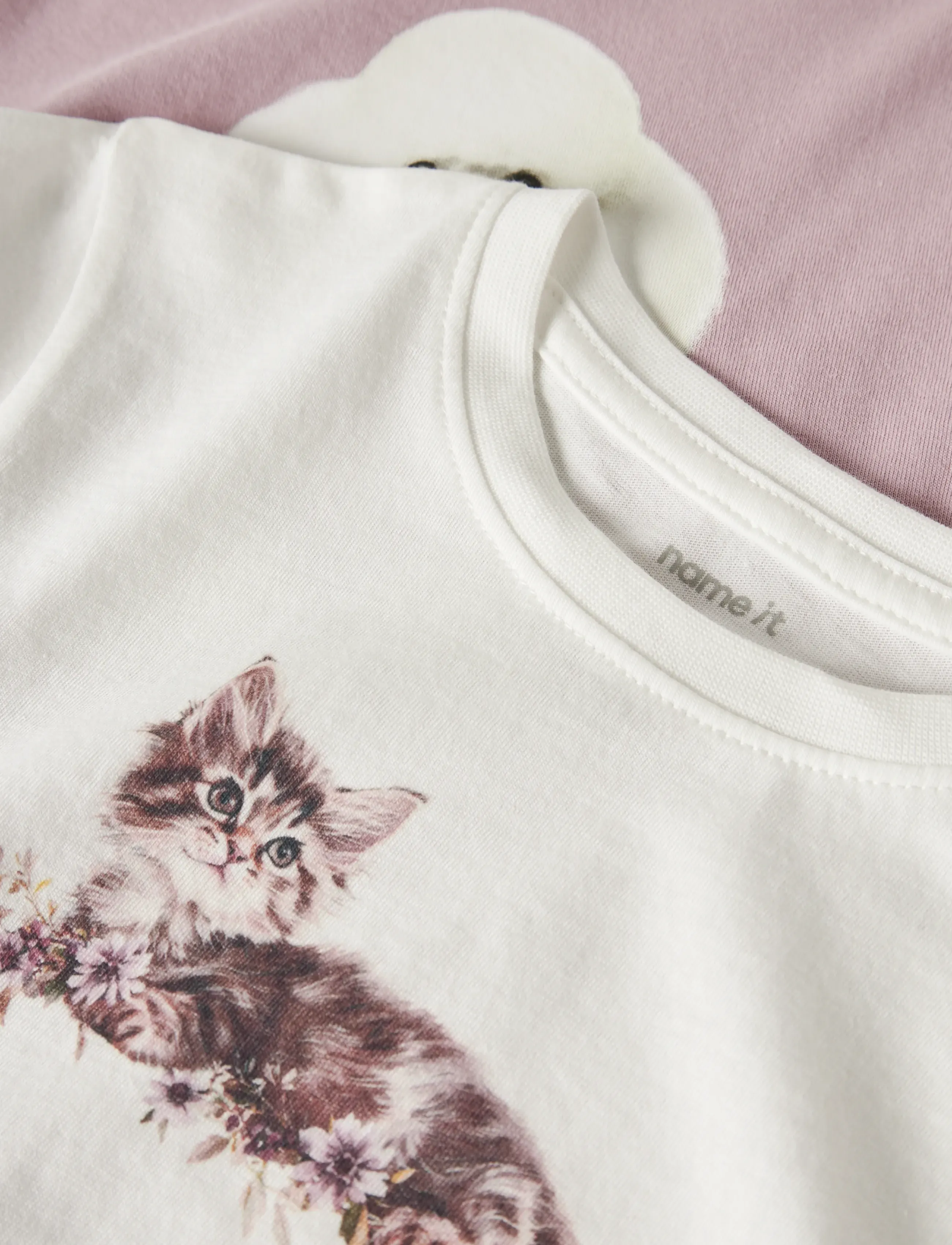name it - NMFVOTEA 2P LS NREG TOP - t-shirts - cloud dancer - 4