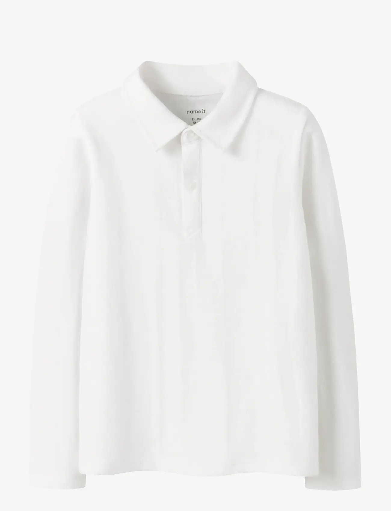 name it - NMMROBO LS POLO TOP - långärmade pikéer - bright white - 1