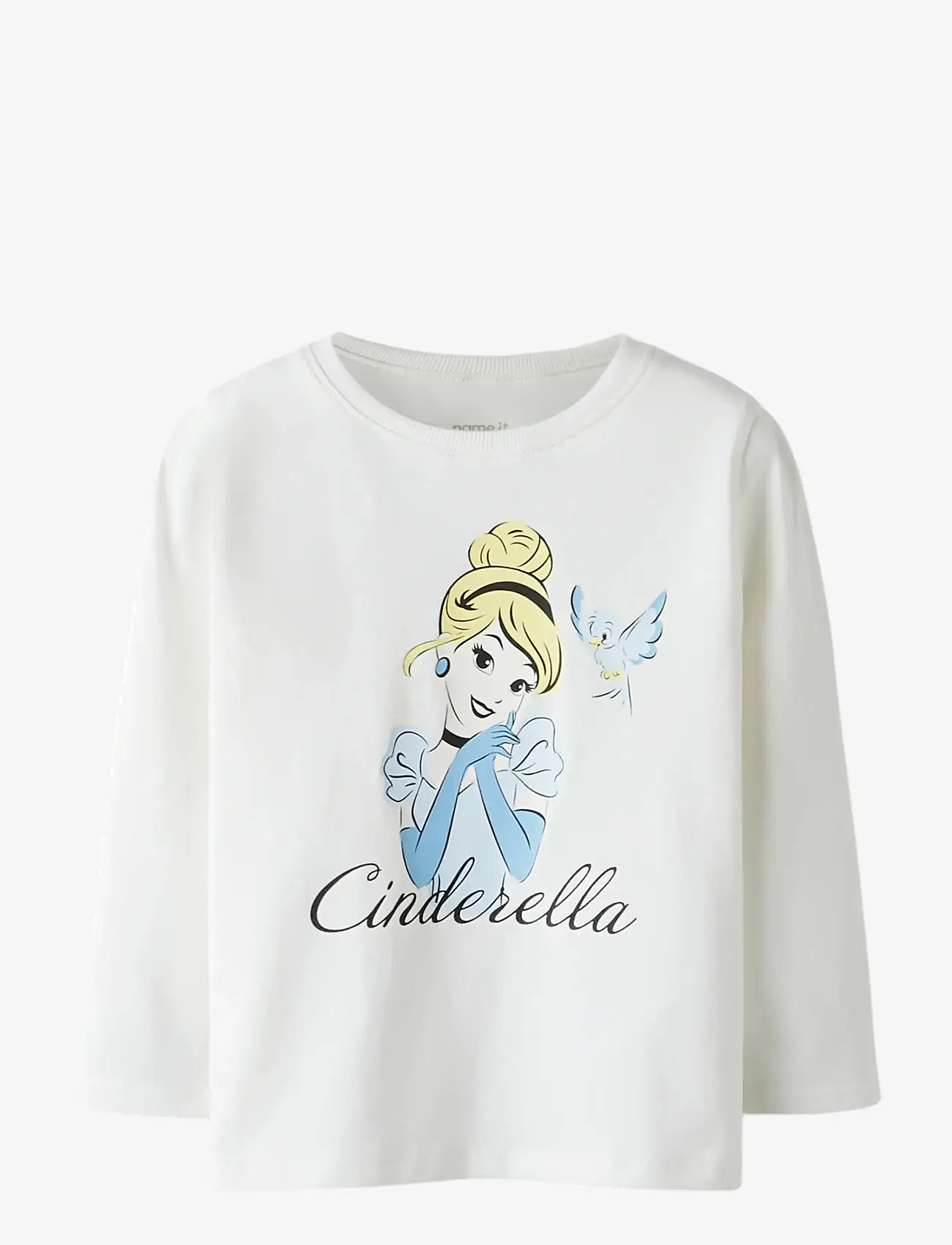 name it - NMFVEENA PRINCESS LS TOP WDI - pikkade varrukatega t-särgid - cloud dancer - 0