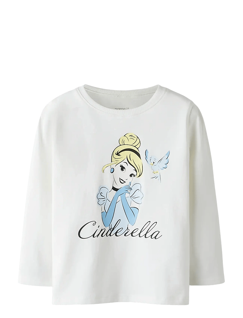 name it - NMFVEENA PRINCESS LS TOP WDI - langærmede t-shirts - cloud dancer - 0