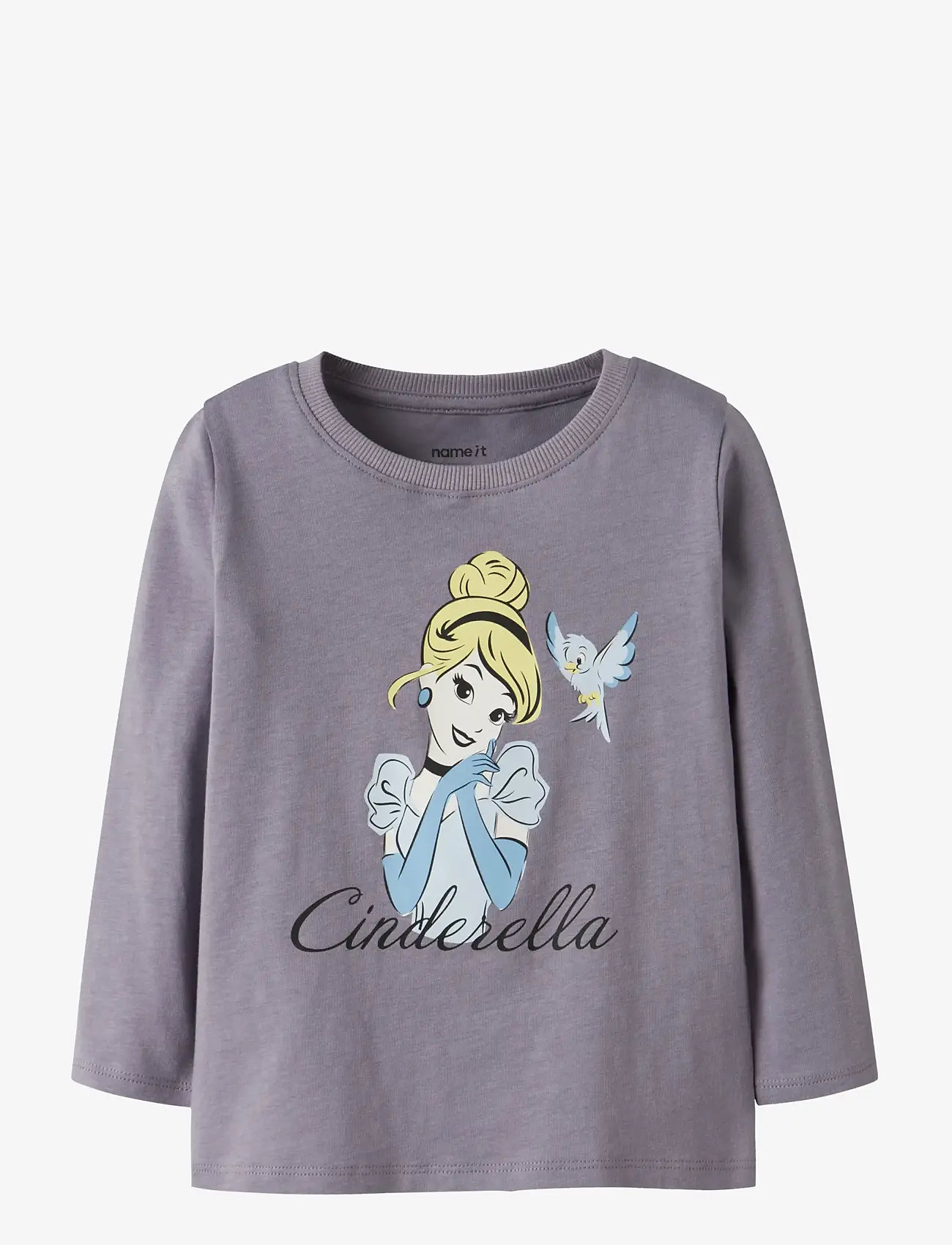 name it - NMFVEENA PRINCESS LS TOP WDI - pikkade varrukatega t-särgid - lavender gray - 0