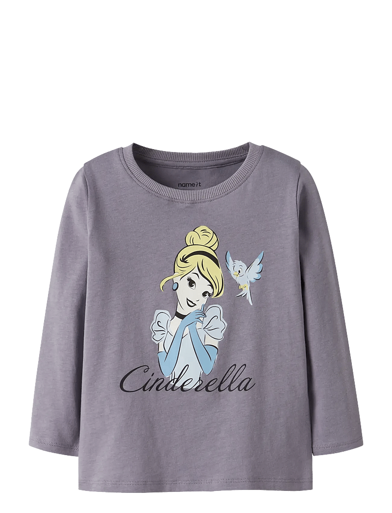 name it - NMFVEENA PRINCESS LS TOP WDI - pikkade varrukatega t-särgid - lavender gray - 0