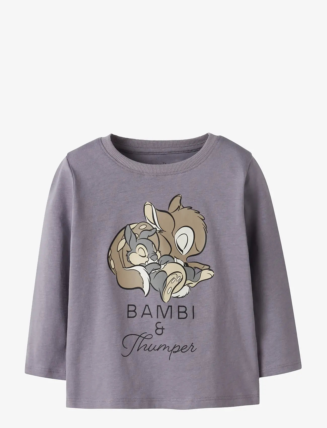name it - NMFVEENARA BAMBI LS TOP WDI - langærmede t-shirts - lavender gray - 0