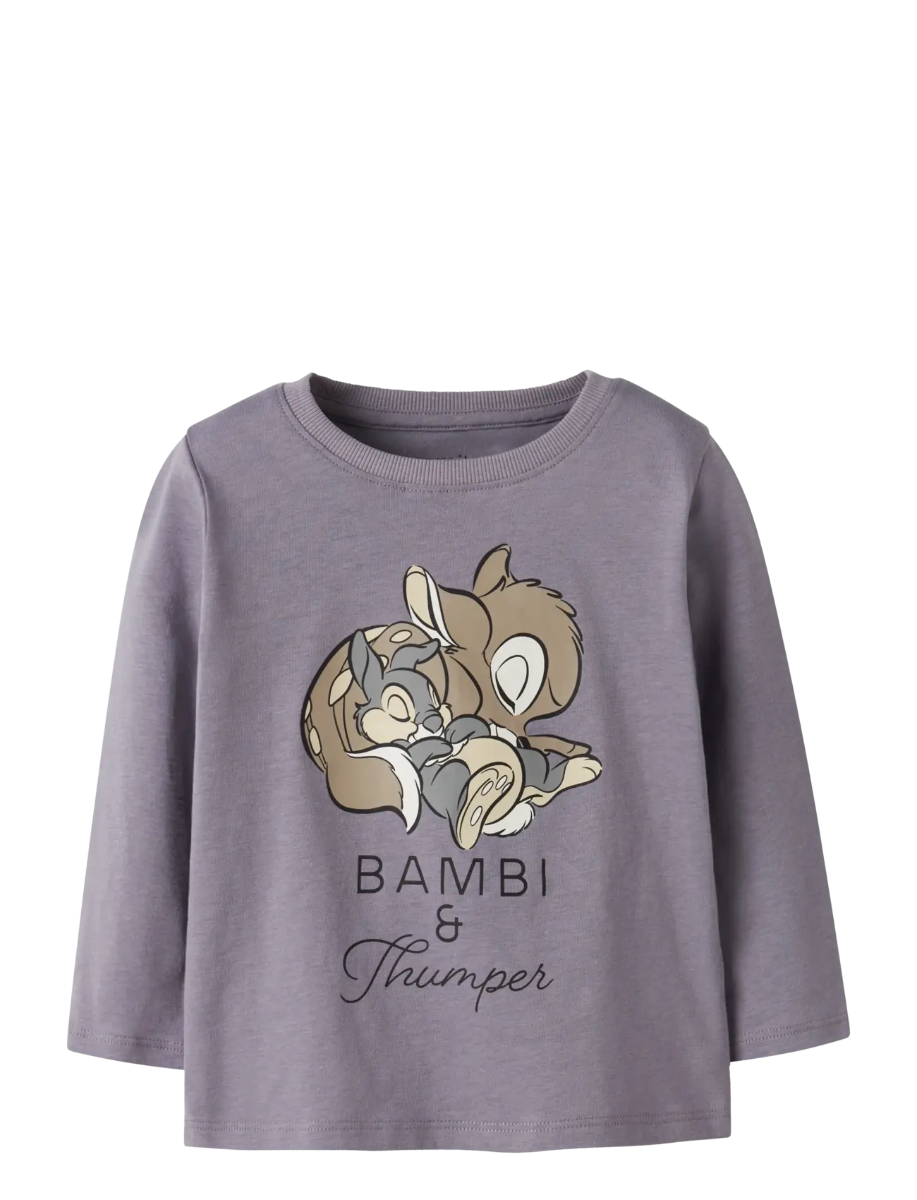 NMFVEENARA BAMBI LS TOP WDI - LAVENDER GRAY
