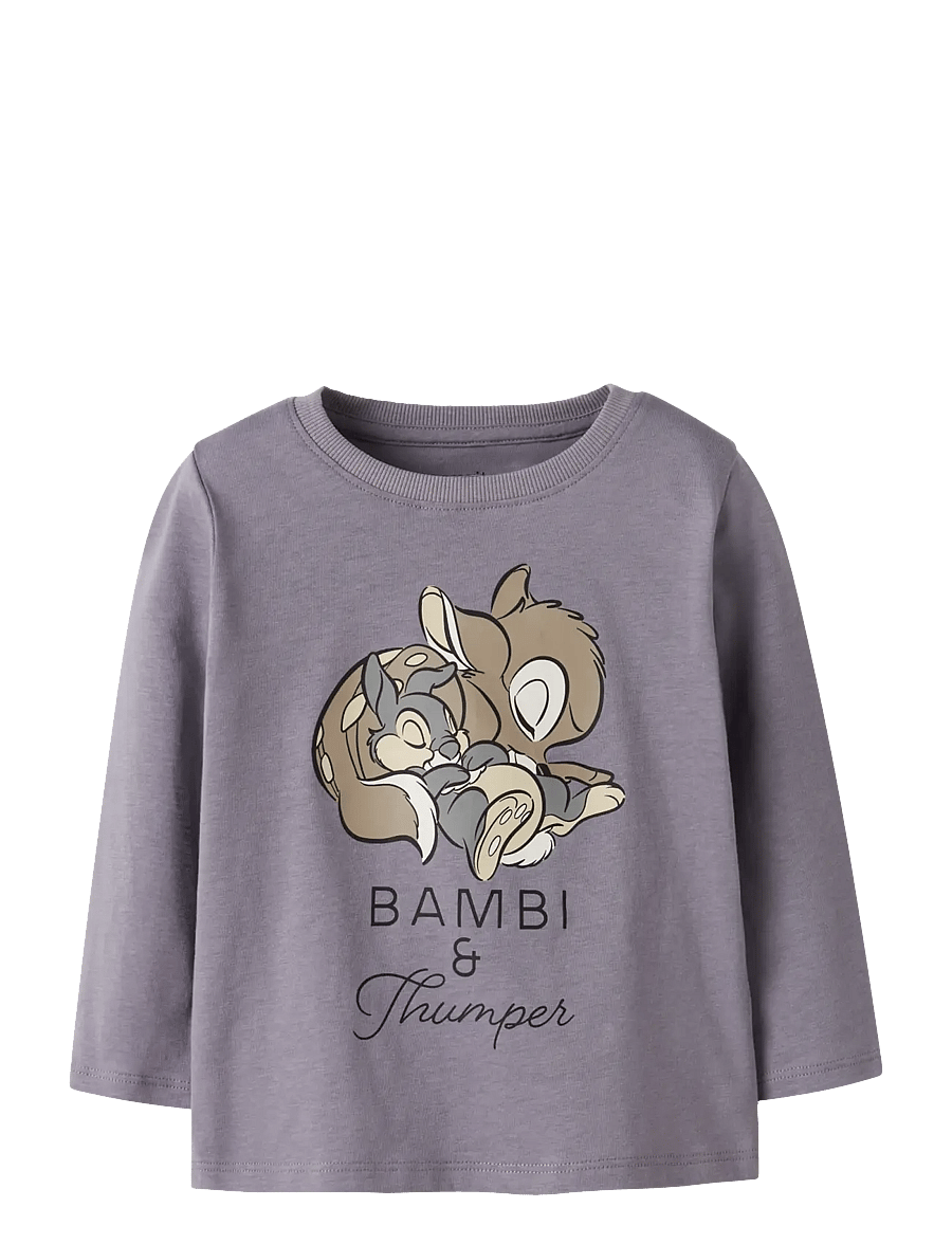 name it - NMFVEENARA BAMBI LS TOP WDI - pitkähihaiset t-paidat - lavender gray - 0