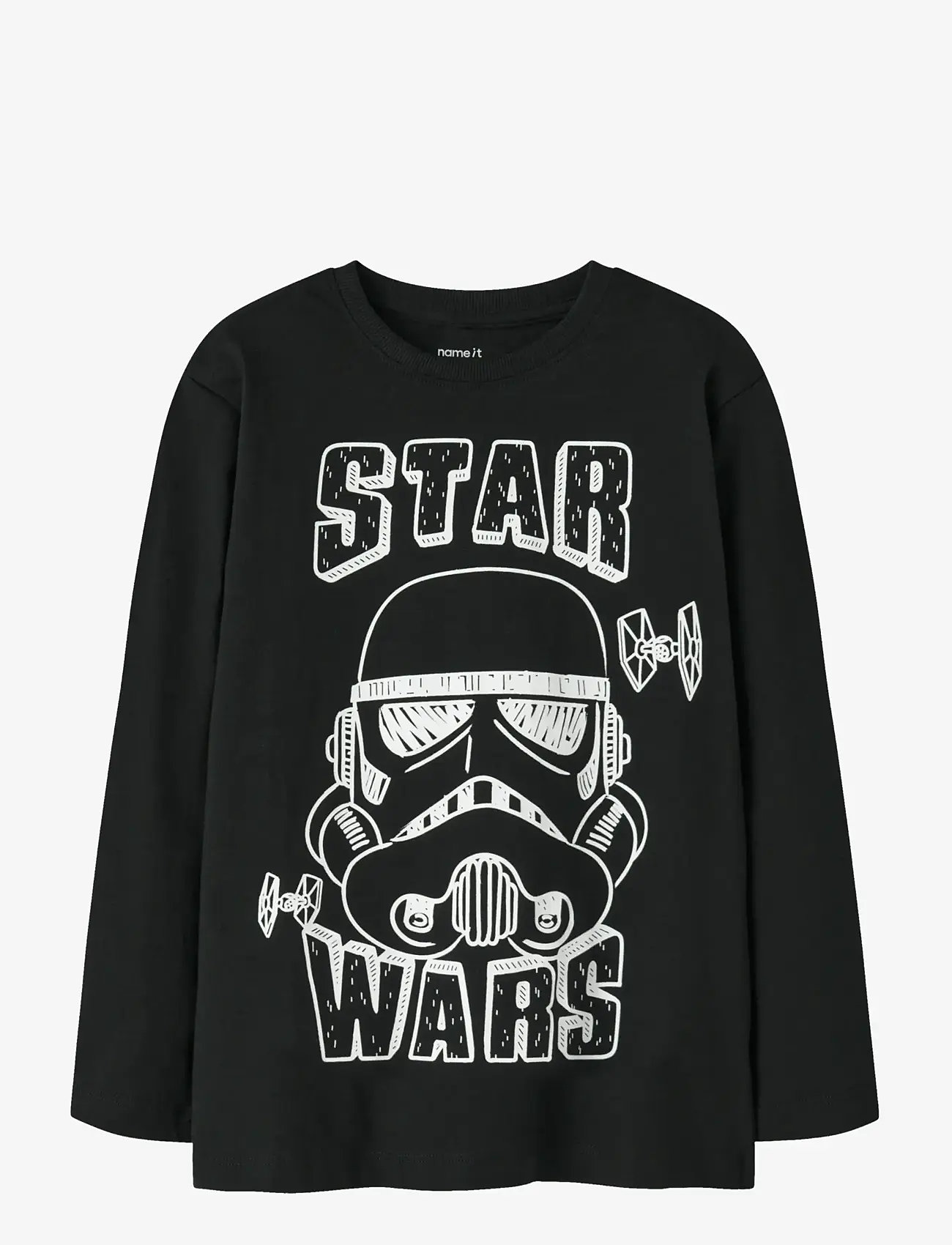name it - NKMVOLT STARWARS LS TOP BFU - langærmede t-shirts - black - 1