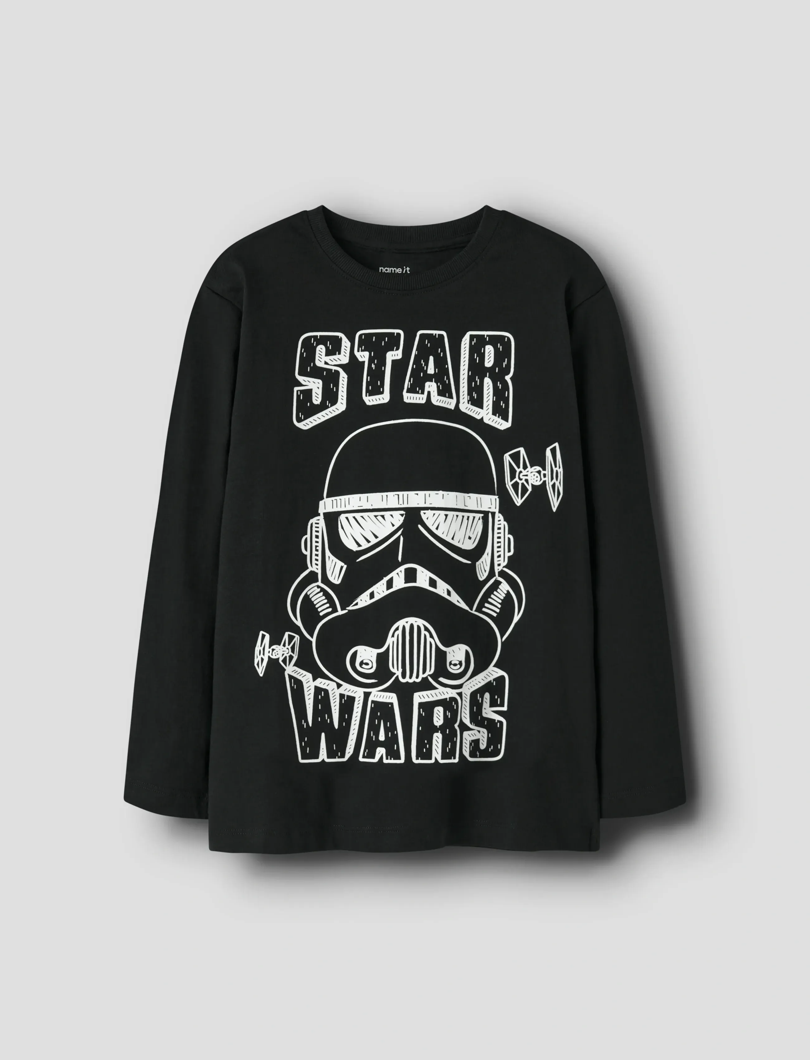 name it NKMVOLT STARWARS LS TOP BFU - Yläosat - BLACK / black