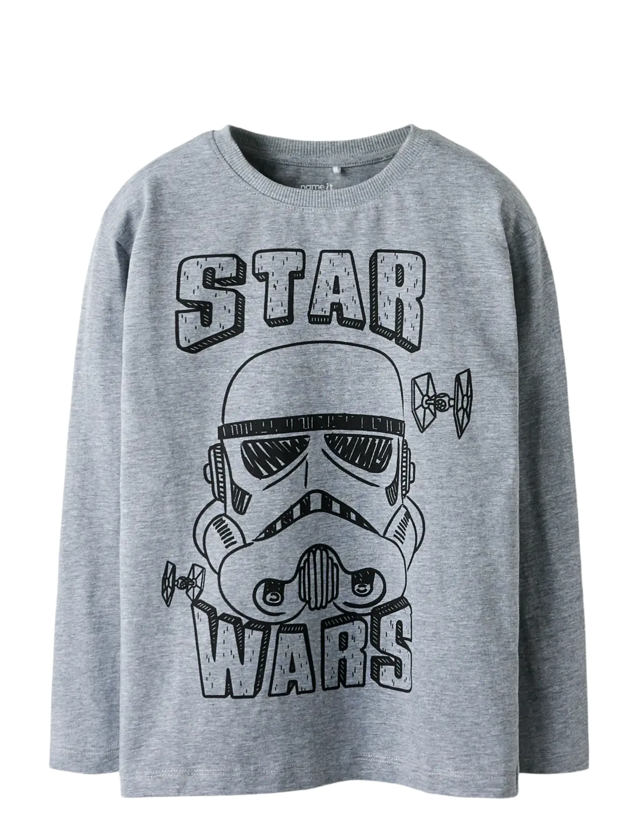 NKMVOLT STARWARS LS TOP BFU - GREY MELANGE