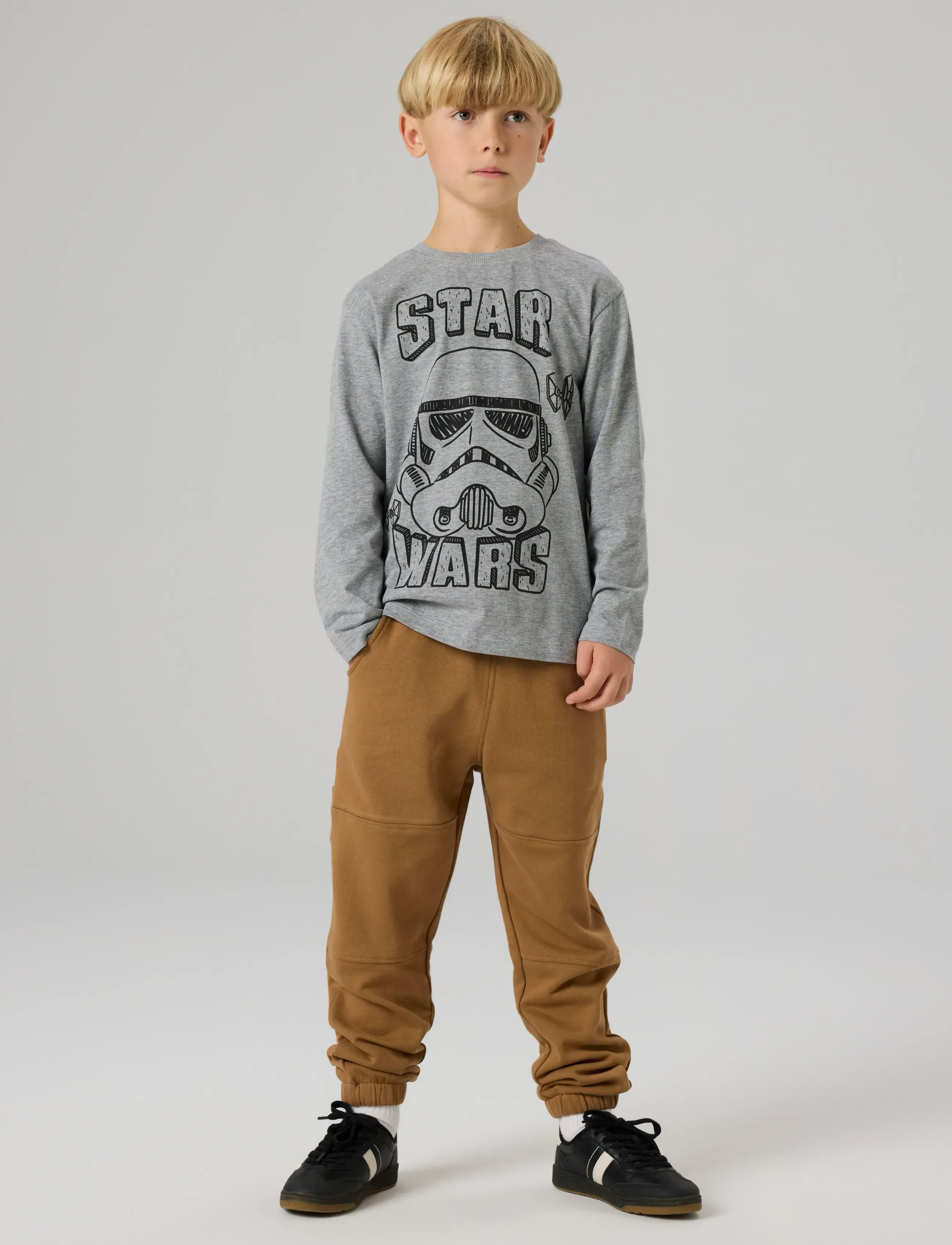 name it - NKMVOLT STARWARS LS TOP BFU - pikkade varrukatega t-särgid - grey melange - 2