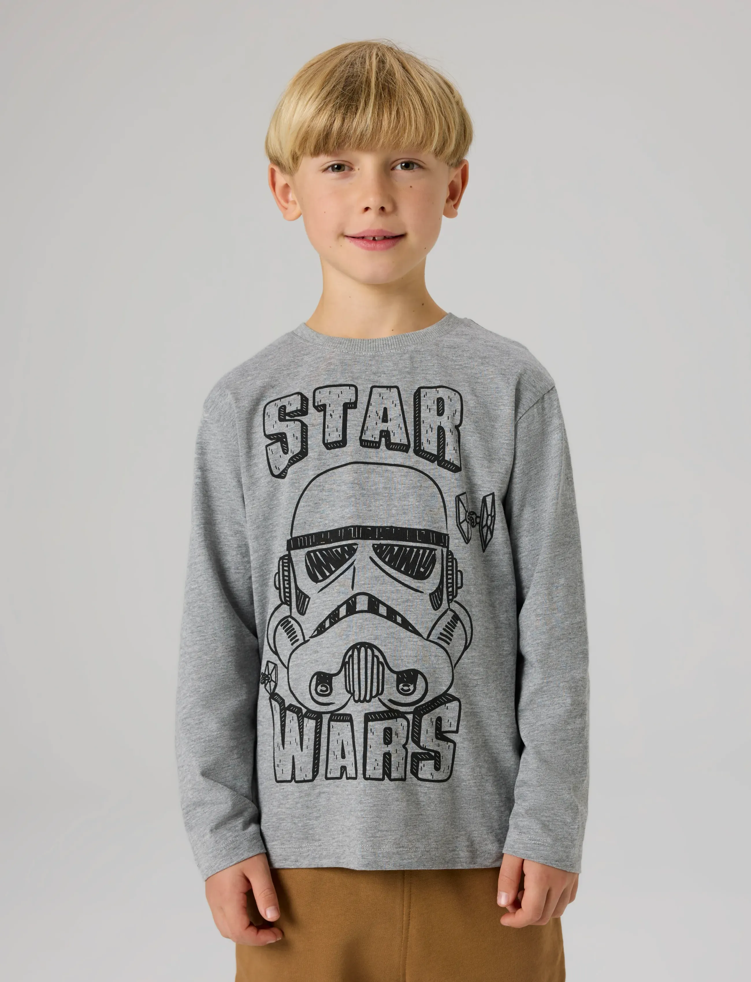 name it - NKMVOLT STARWARS LS TOP BFU - pikkade varrukatega t-särgid - grey melange - 3