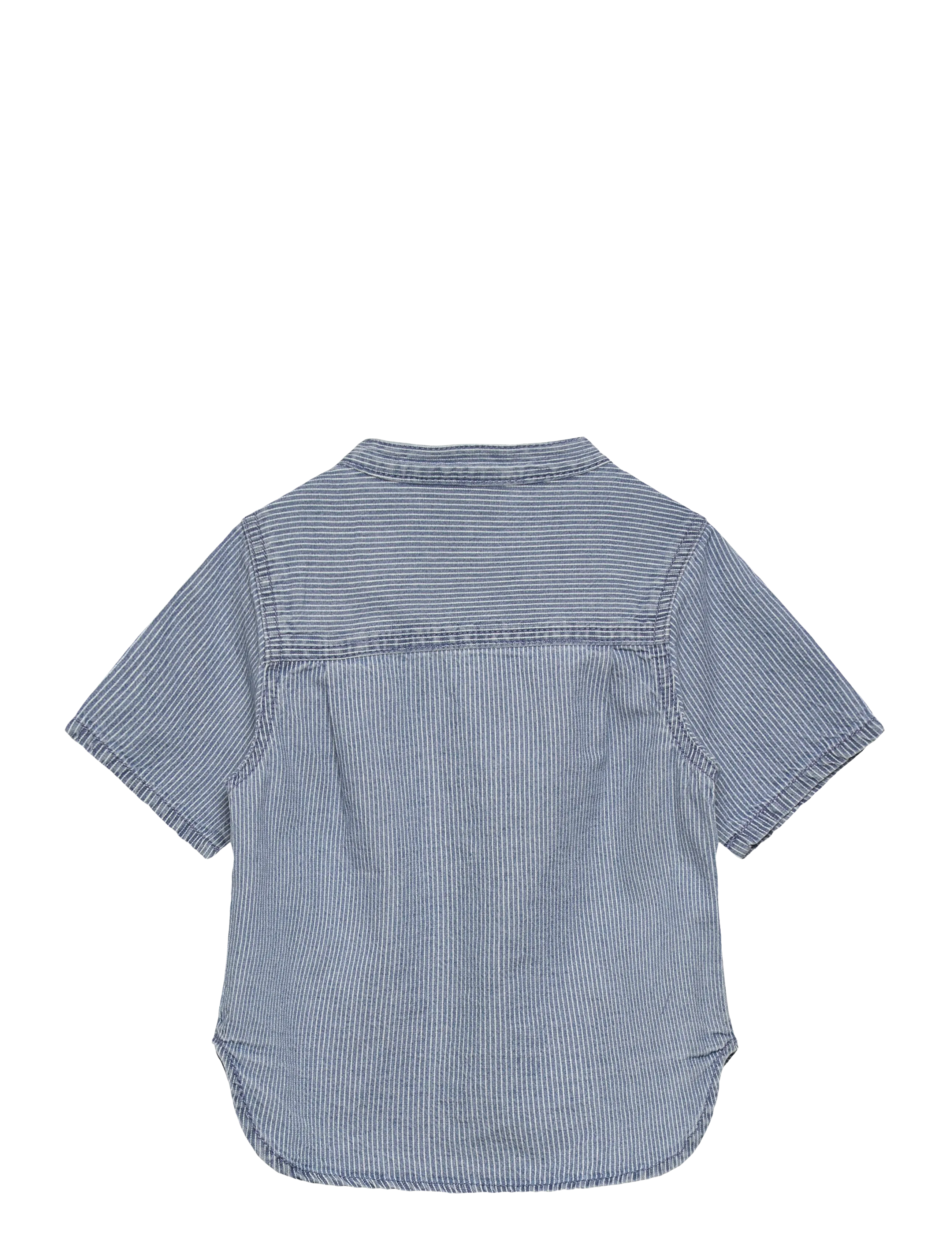 name it - NMMHANS STRIPE DNM SS SHIRT 1910-IP H - short-sleeved shirts - light blue denim - 1