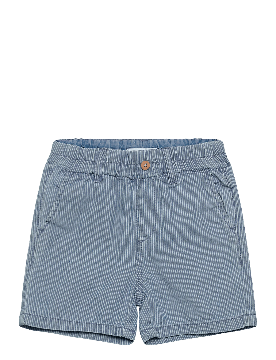 name it - NMMRYAN JOG STRIPE DNM L SHORTS 1910-IP - korte jeansbroeken - light blue denim - 0