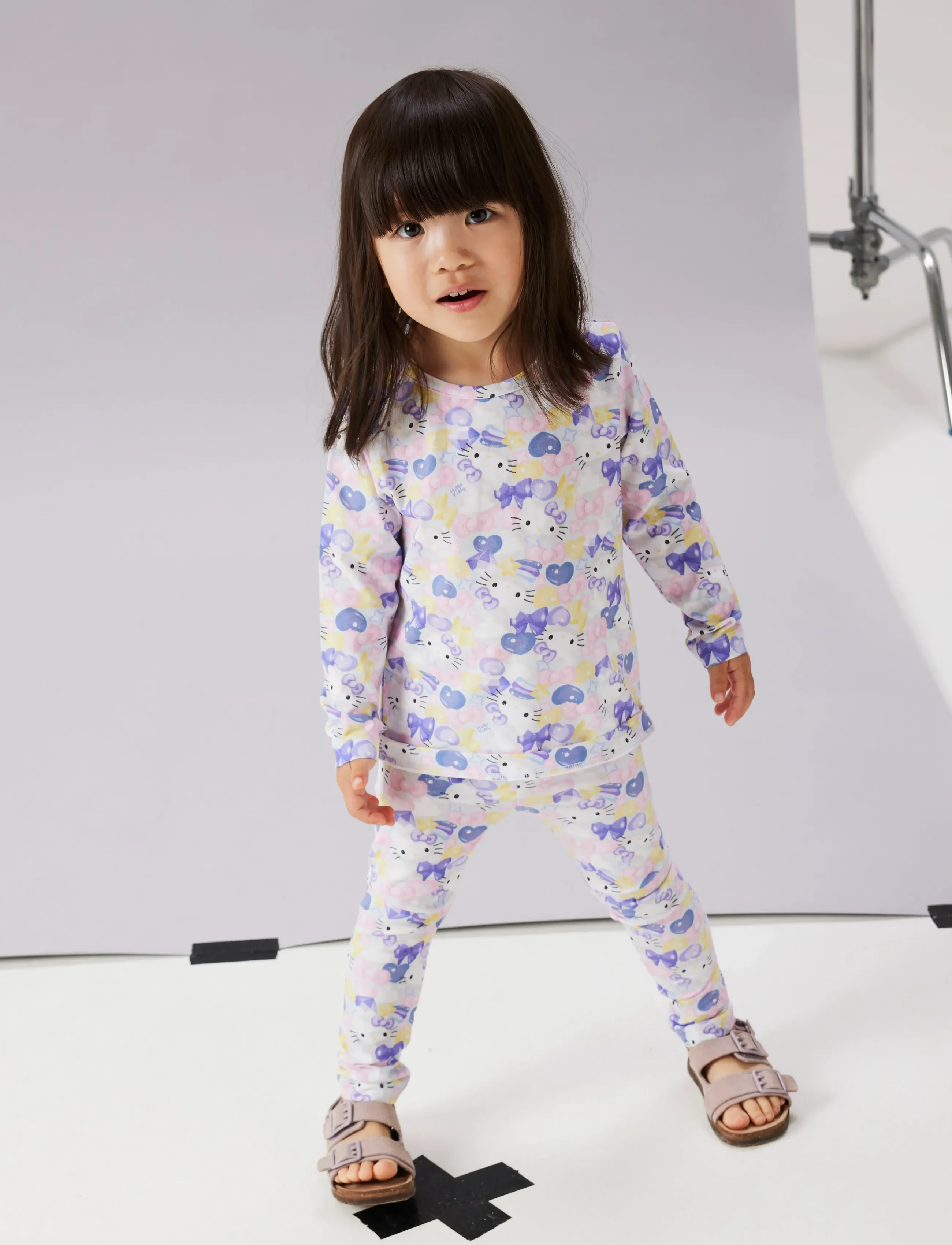 name it Nmffimi Hellok Legging Sky, Børn, Hello Kitty Leggings, Lila, Str: 98