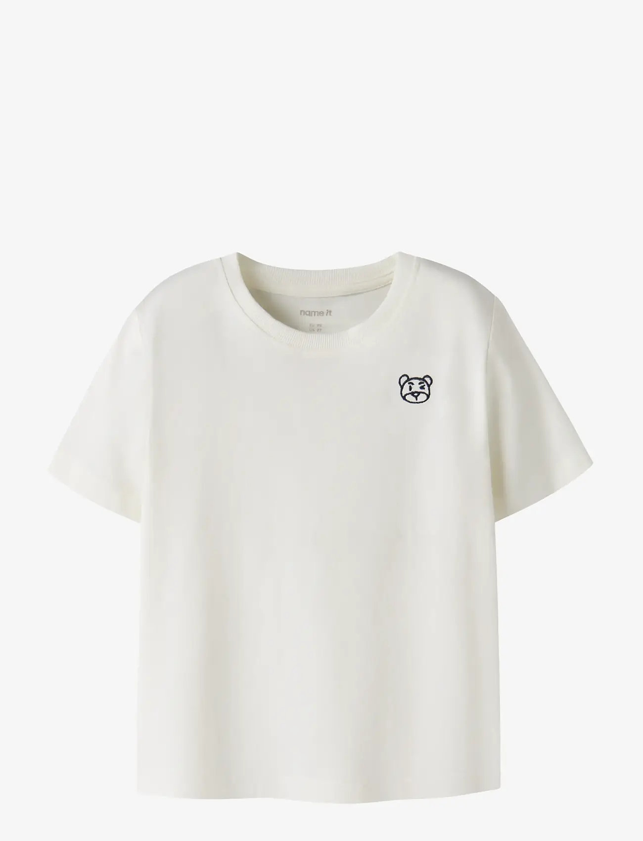 name it - NMMDAKANI SS NREG TOP - short-sleeved t-shirts - cloud dancer - 1