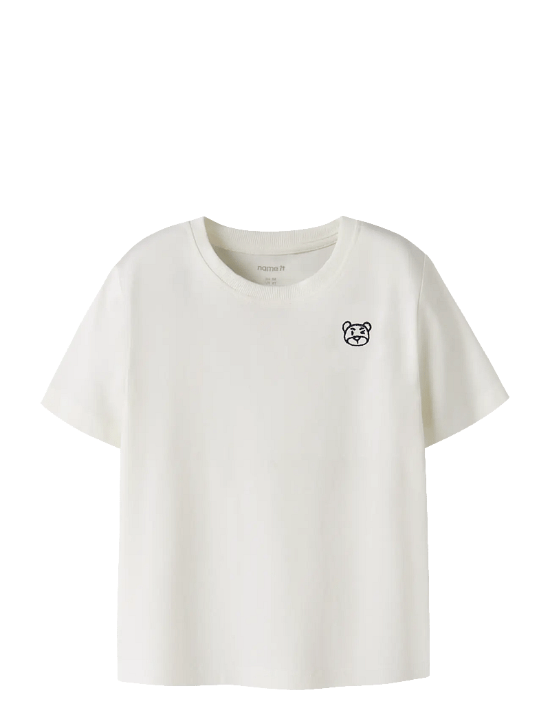 name it - NMMDAKANI SS NREG TOP - kortærmede t-shirts - cloud dancer - 1