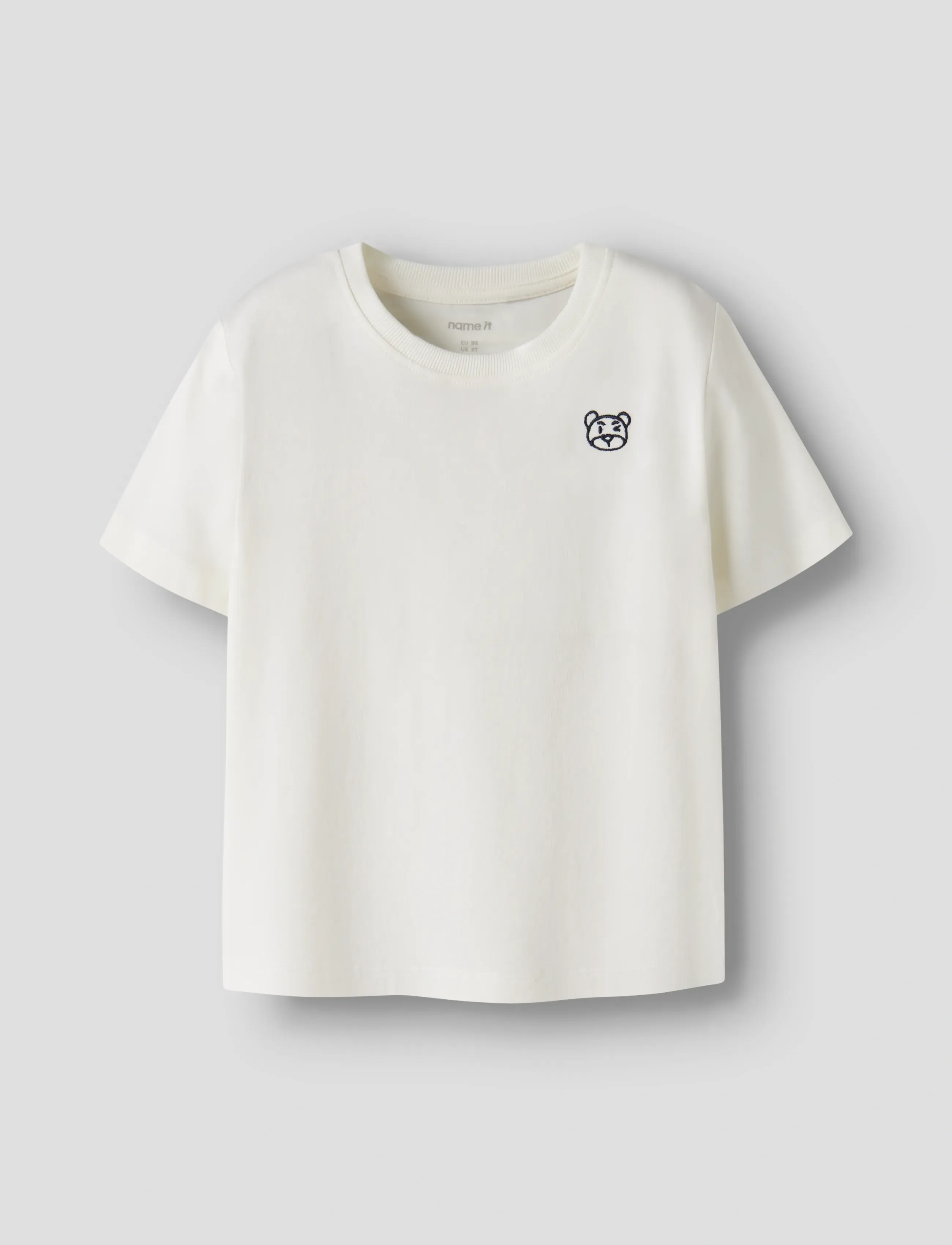 name it NMMDAKANI SS NREG TOP - Yläosat - CLOUD DANCER / cream