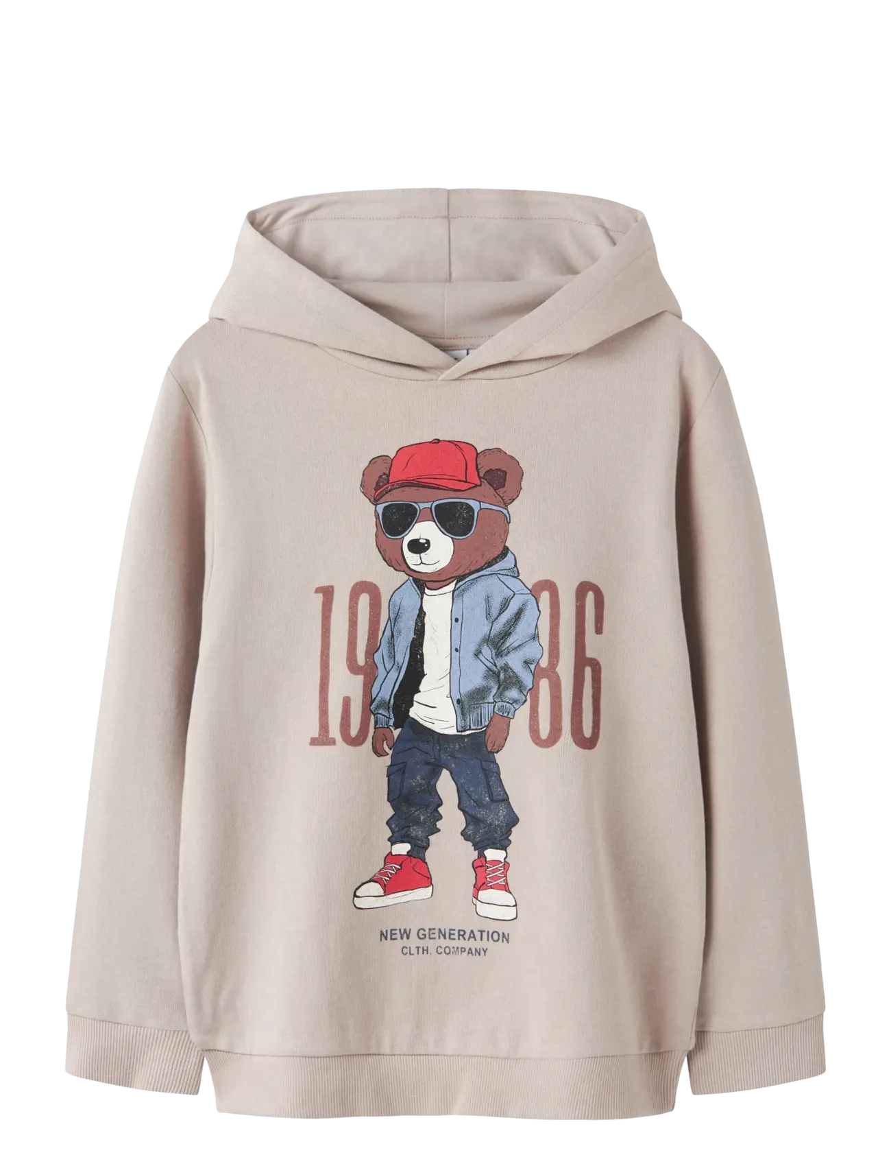 name it - NKMDOBS LS NREG SWEAT WH UNB BOX - chateau gray - 1