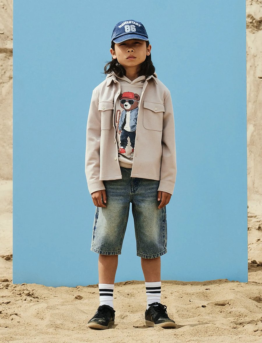 name it - NKMDOBS LS NREG SWEAT WH UNB BOX - chateau gray - 3